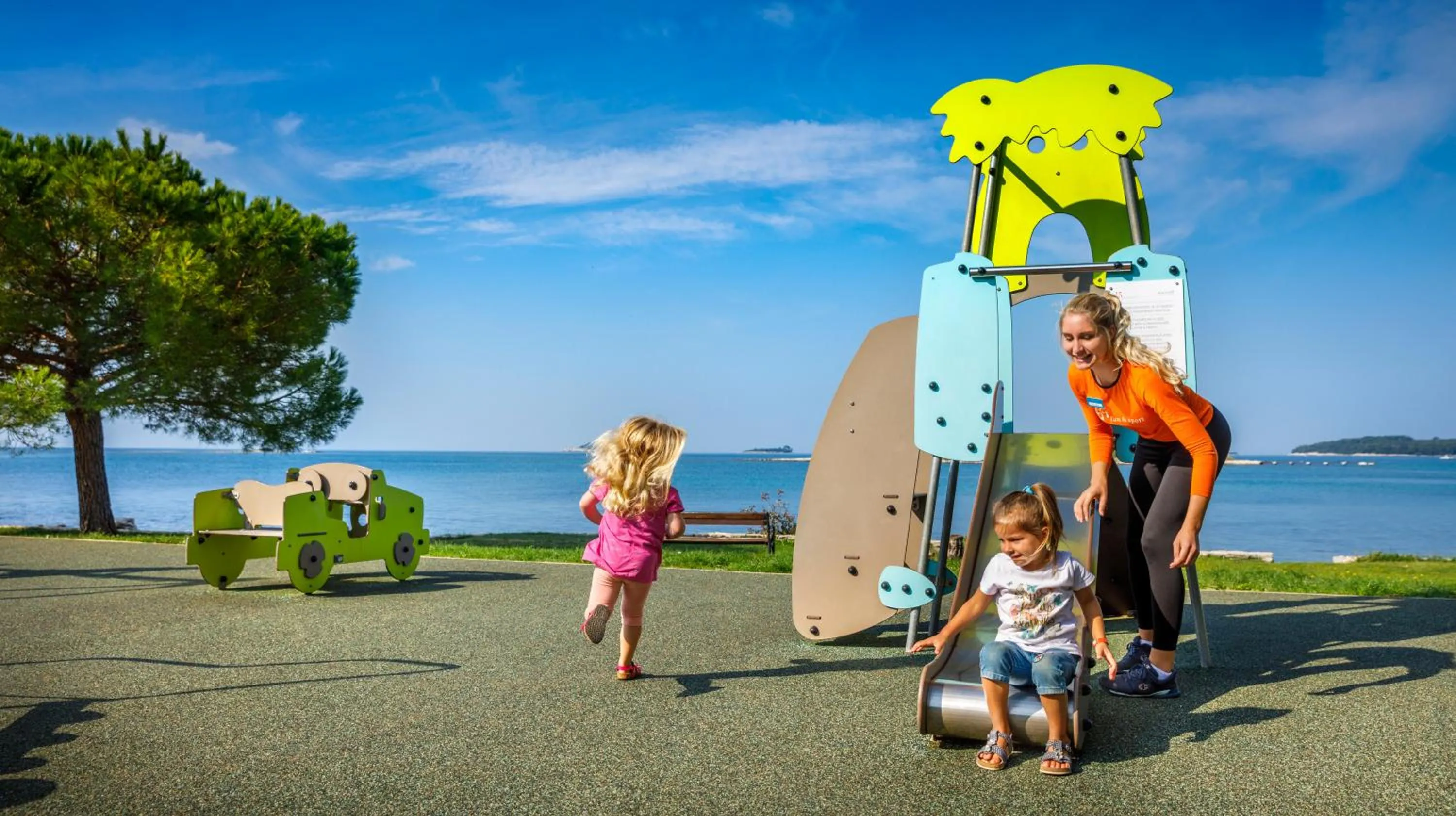 Children play ground in Maistra Camping Polari Mobile homes