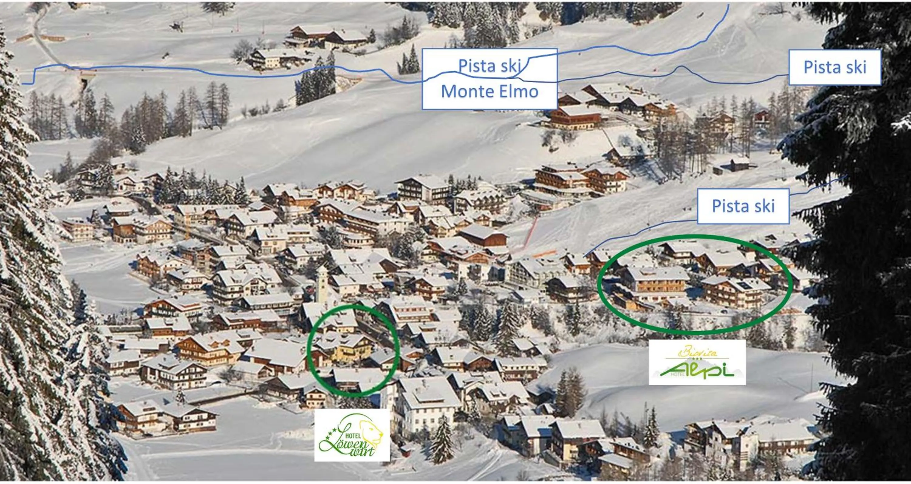 Bird's eye view in Hotel Loewenwirt