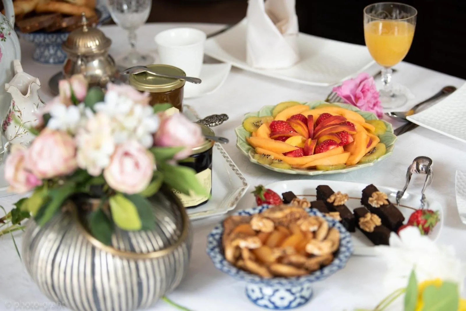 Food and drinks in Maison d'hôtes de charme La Rose de Ducey près du Mont Saint Michel