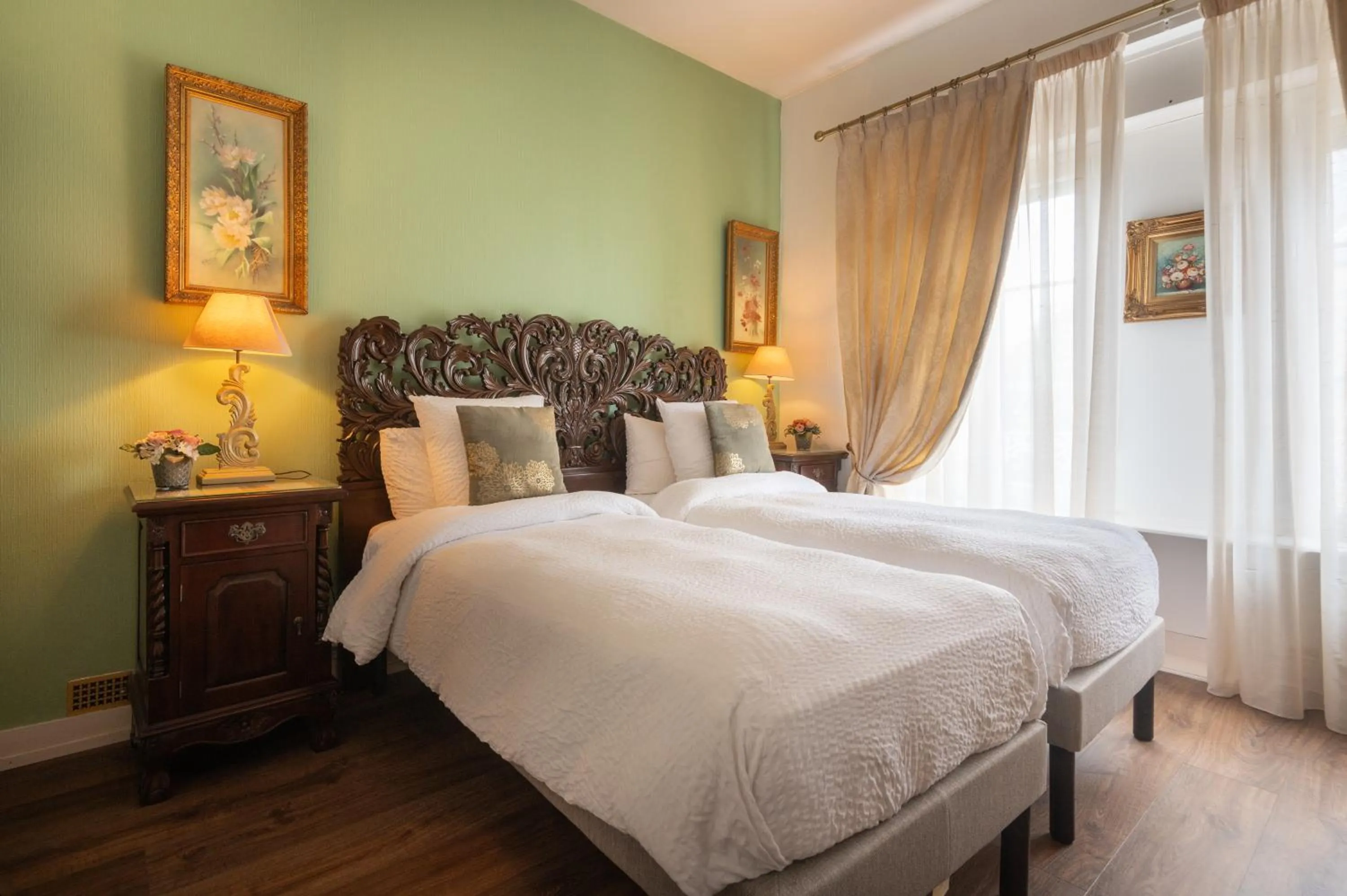 Bed in Maison d'hôtes de charme La Rose de Ducey près du Mont Saint Michel