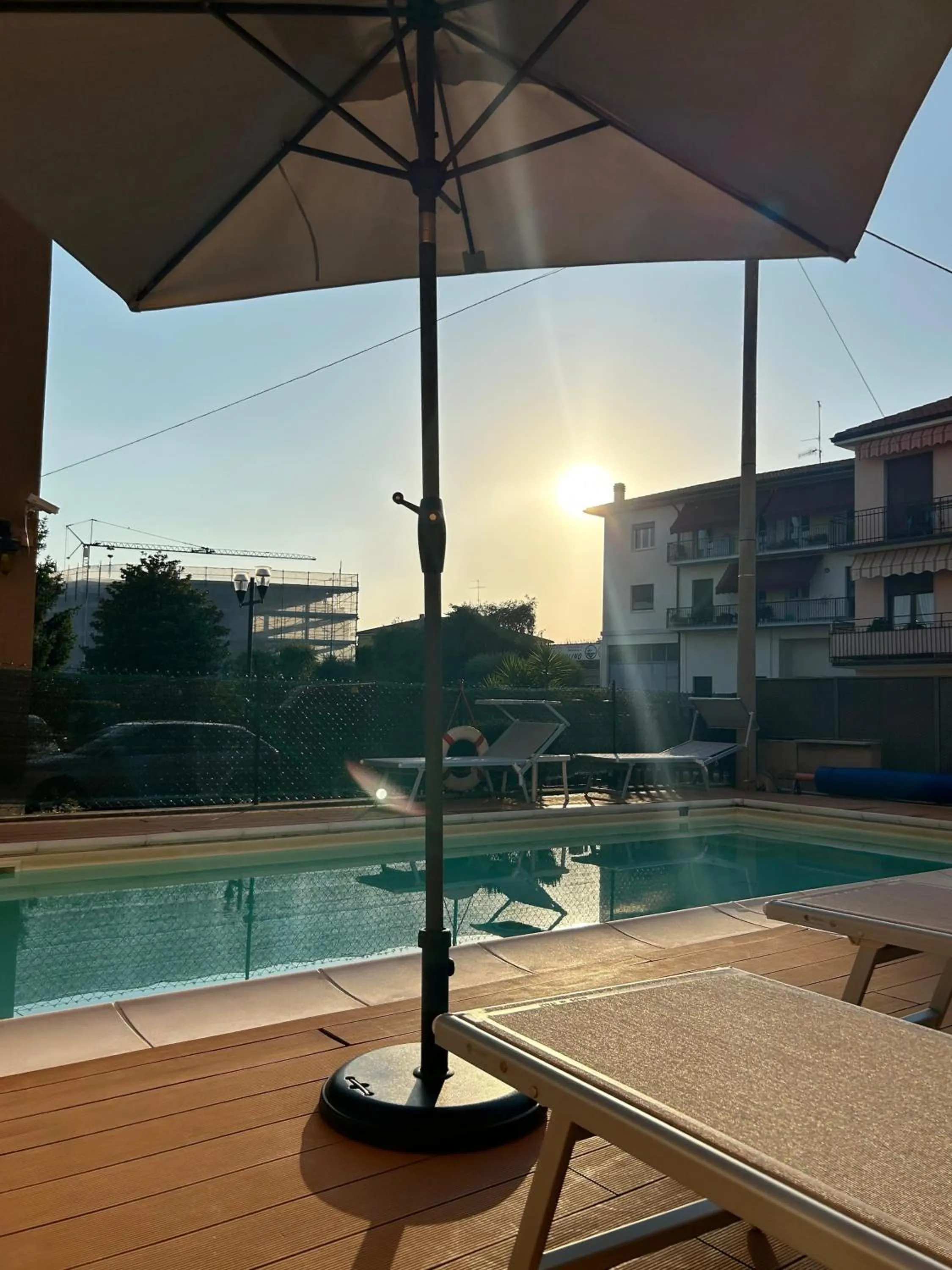 Pool view in Alessio Camere