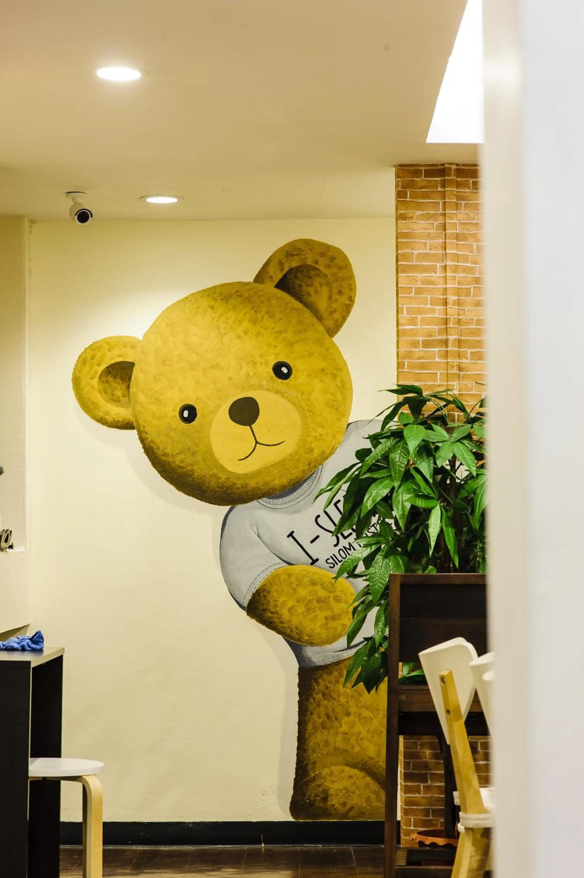 Living room in I-Sleep Silom Hostel