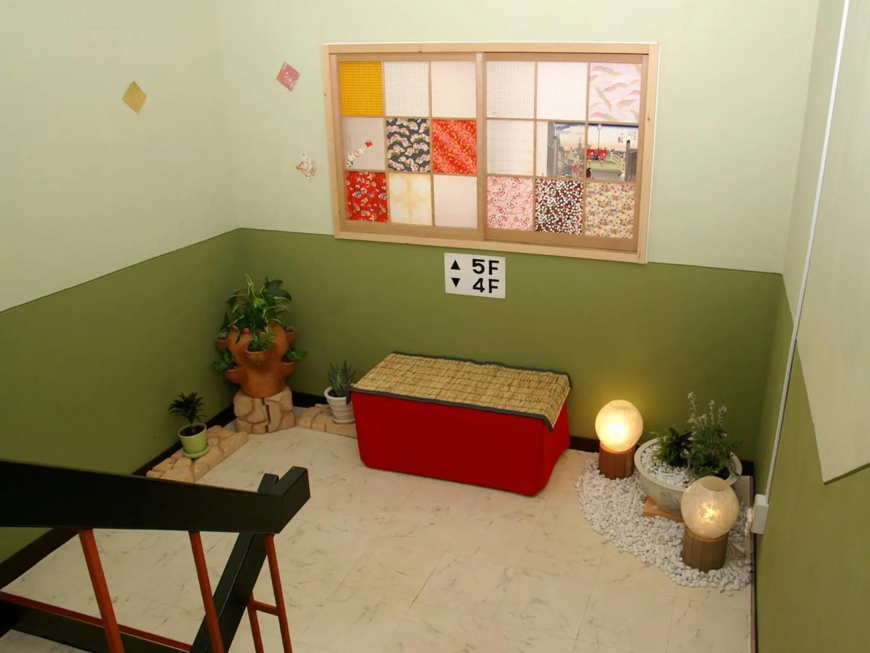 Decorative detail in Hostel Zen