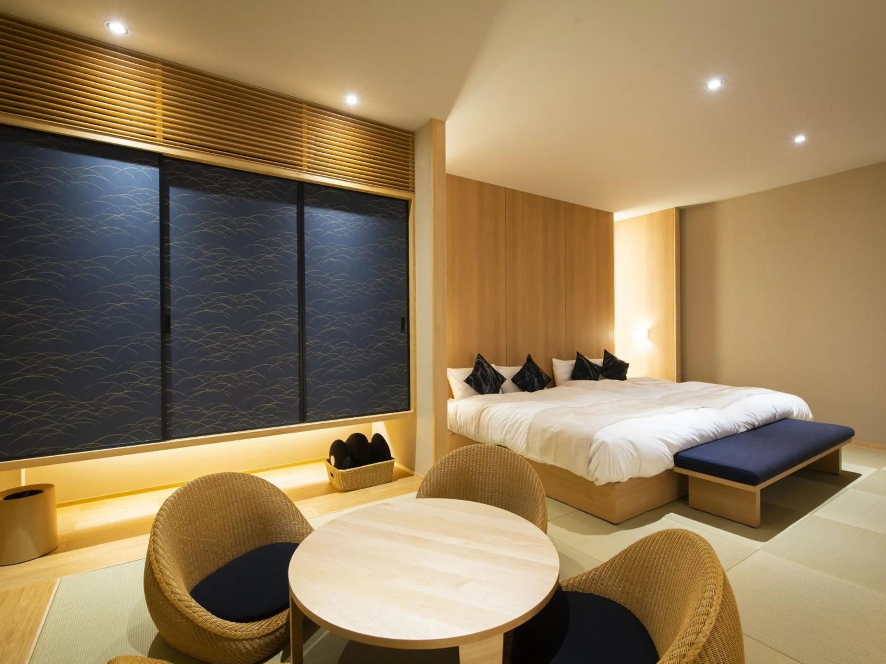 Photo of the whole room, Bed in FIRSTCABIN Kyoto Nijojo