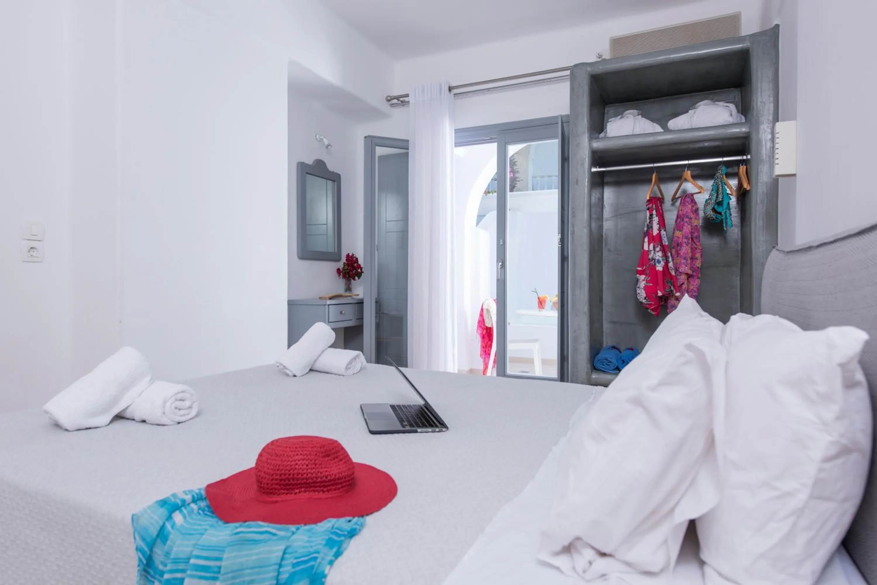 Bedroom, Bed in Blue Waves Suites & Apartments