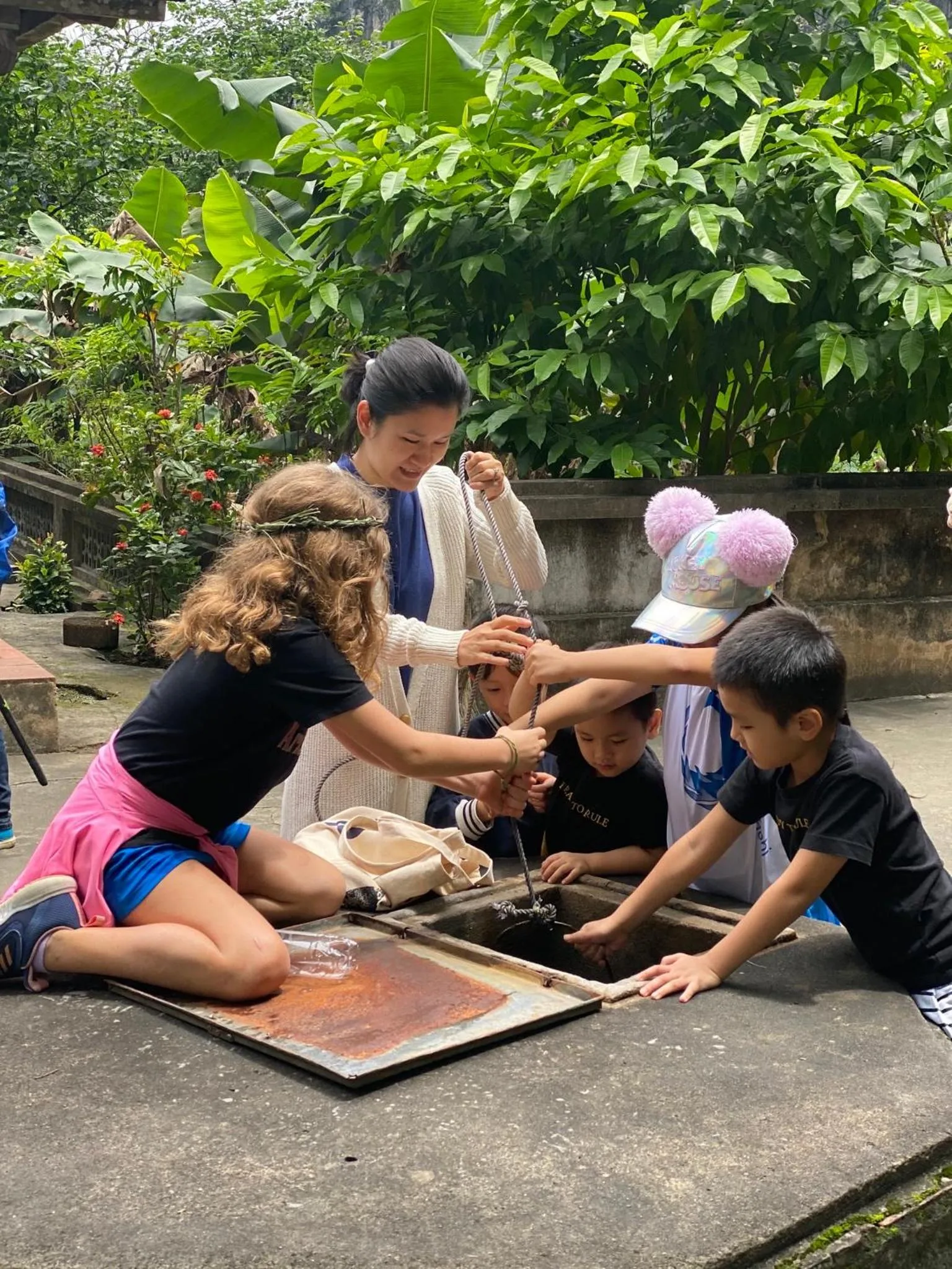 Family in Tam Coc La Montagne Resort & Spa Ninh Binh