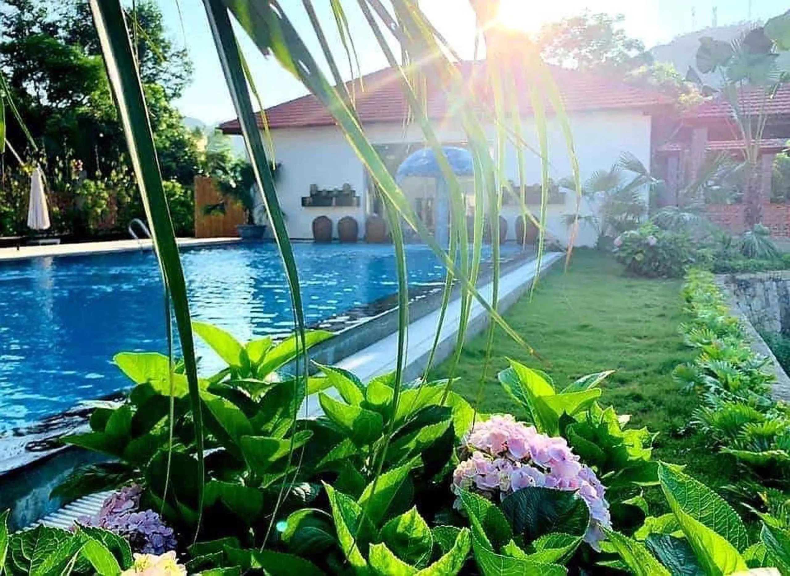Pool view in Tam Coc La Montagne Resort & Spa Ninh Binh