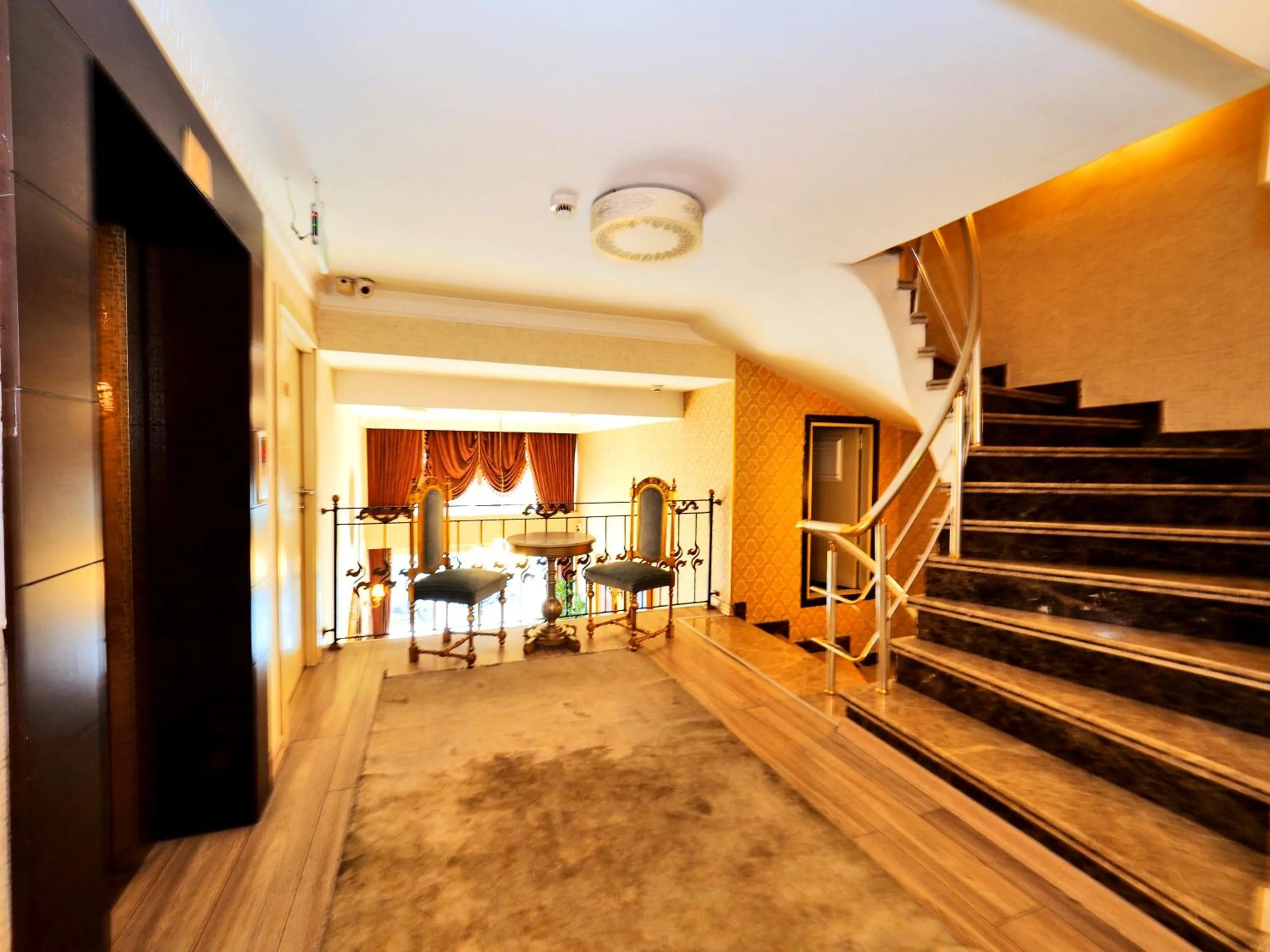 Seating area in Elysion Hotel