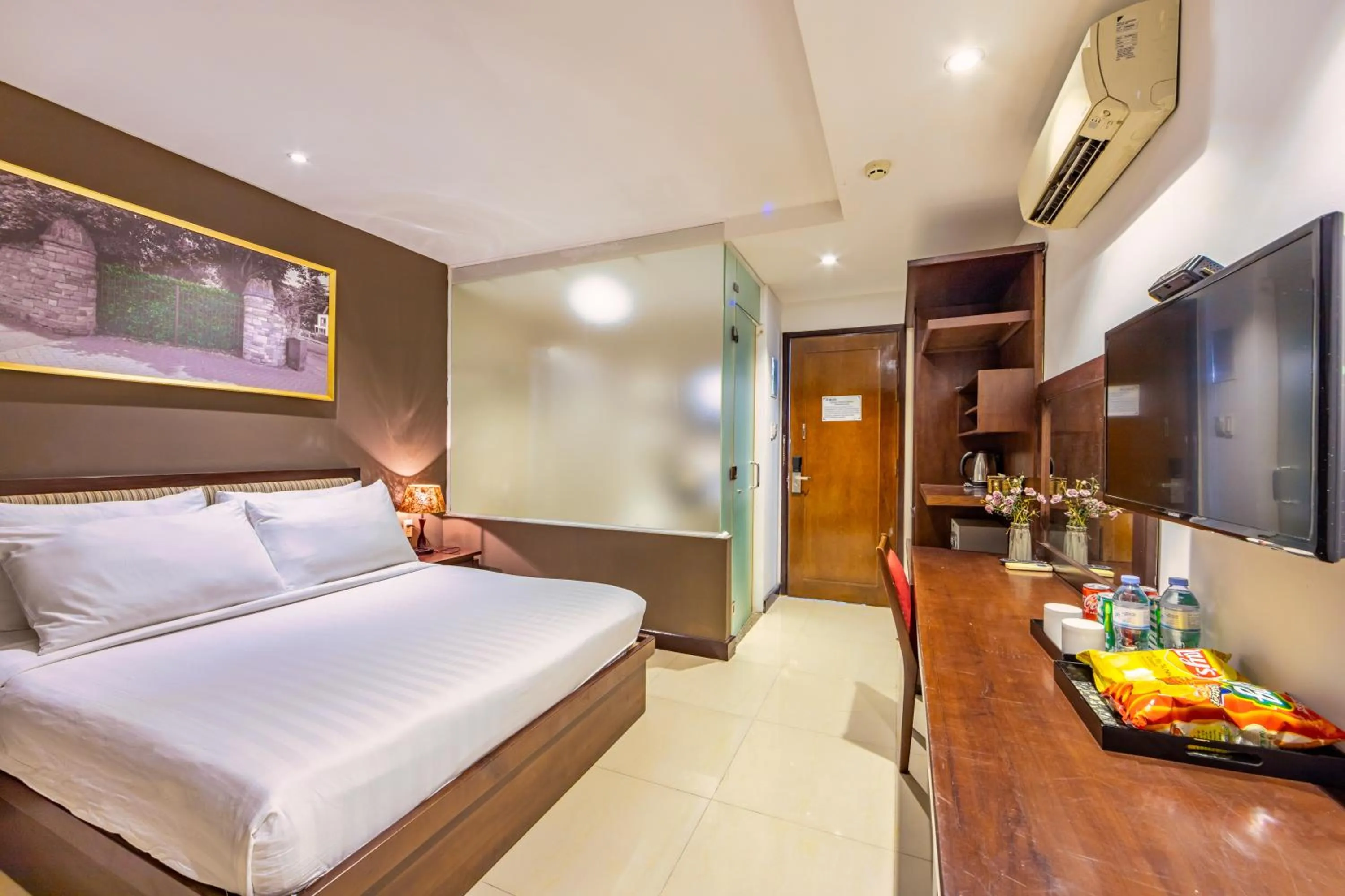 Bed in The Noble Swan Central Dong Du Hotel