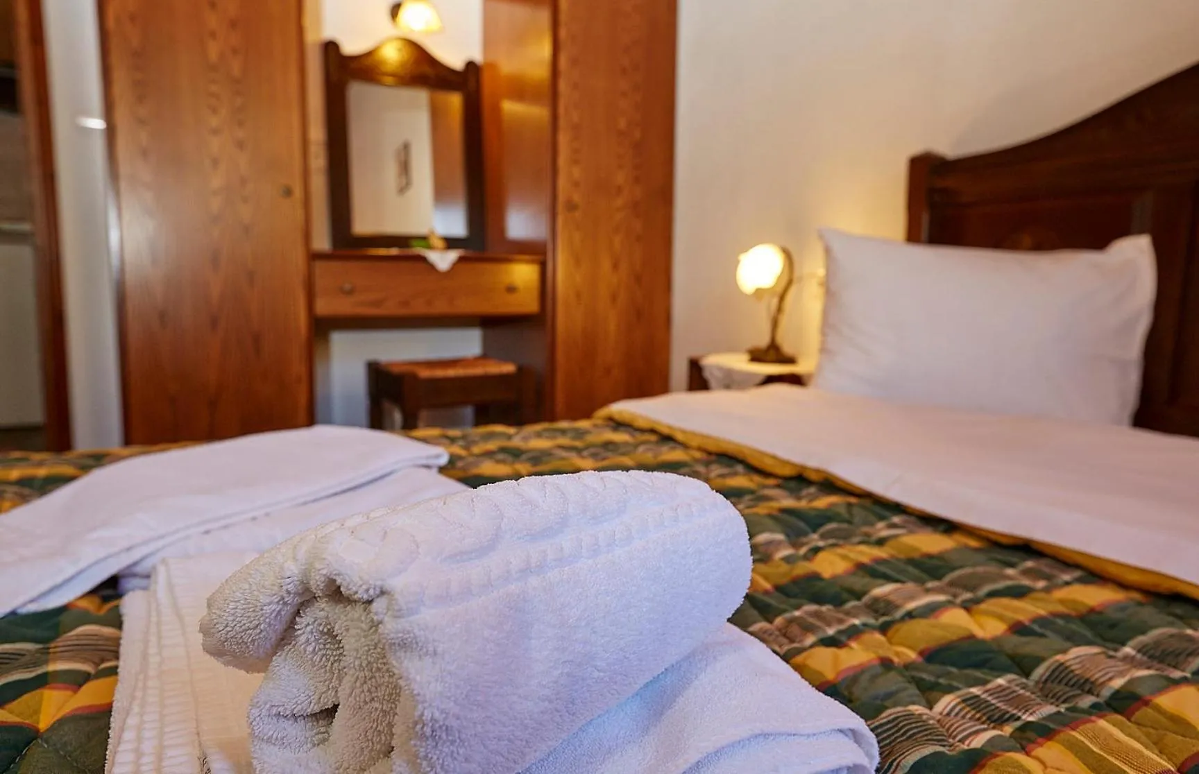 Bed in Hotel Atrapos