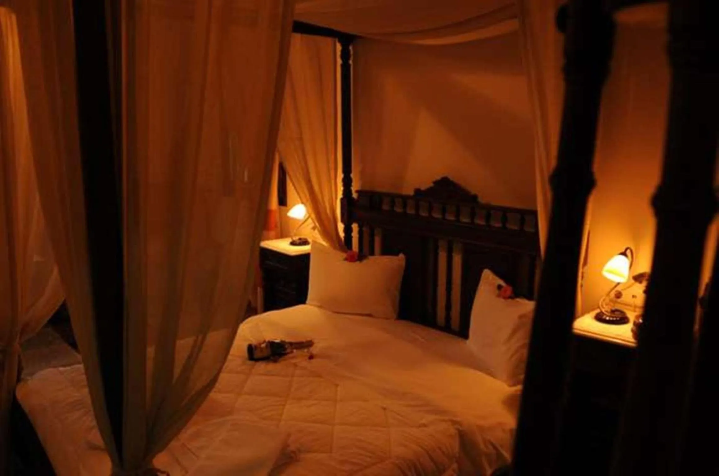 Bed in Hotel Atrapos