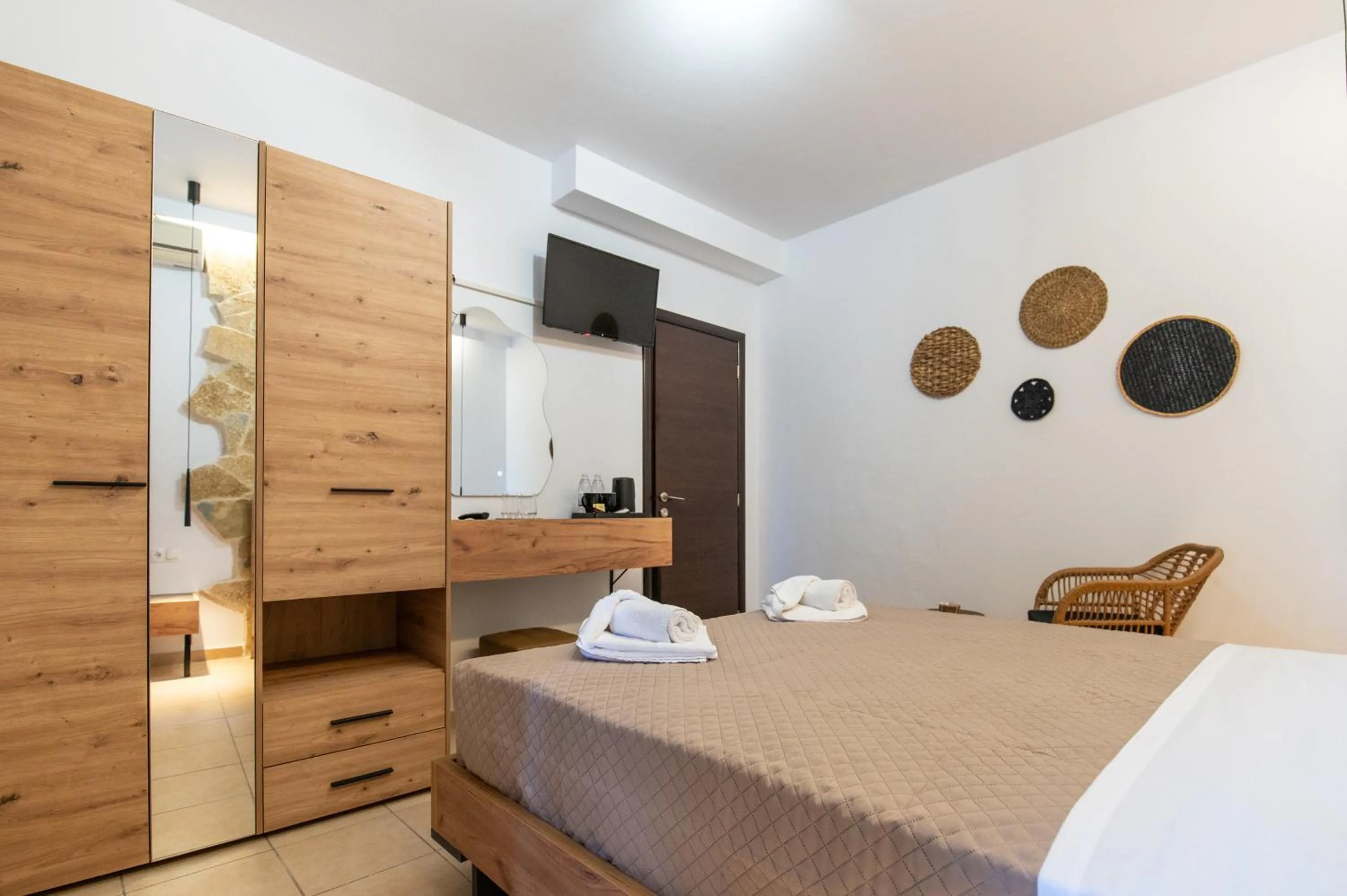 Bedroom, Bed in Villa Gereoudis Apartments with Sea View & Pool