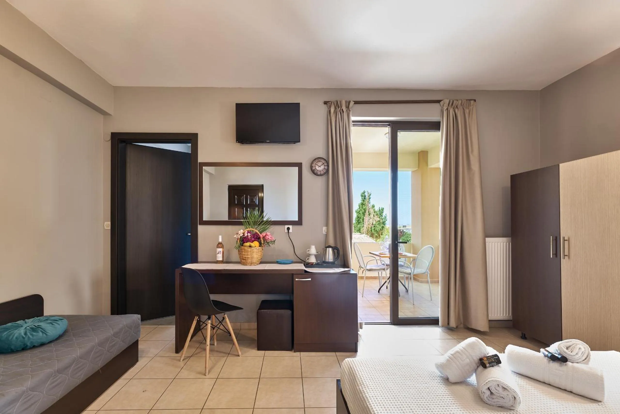 Bedroom, Bed in Villa Gereoudis Apartments with Sea View & Pool