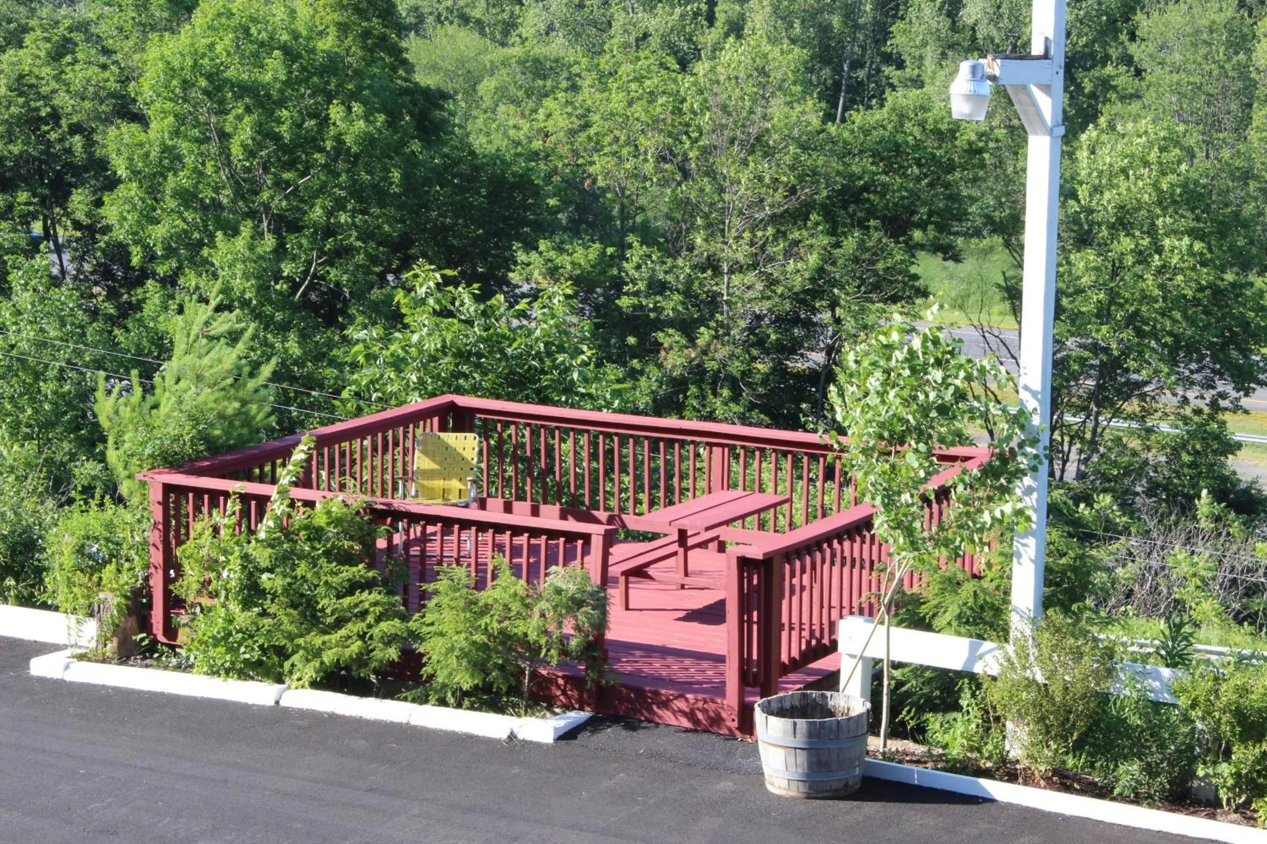 Patio in Berkshire Travel Lodge