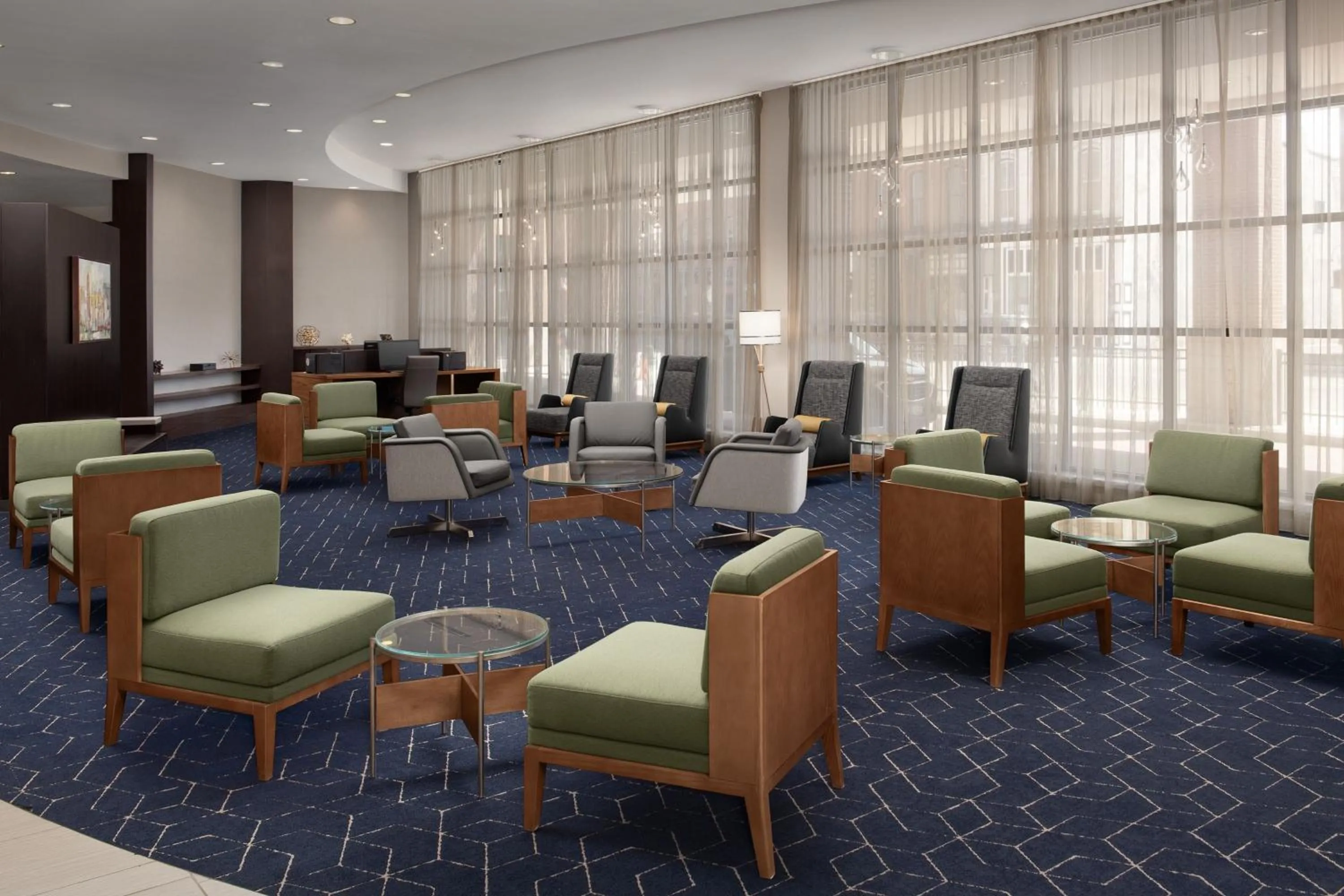 Lobby or reception in Courtyard Syracuse Downtown at Armory Square