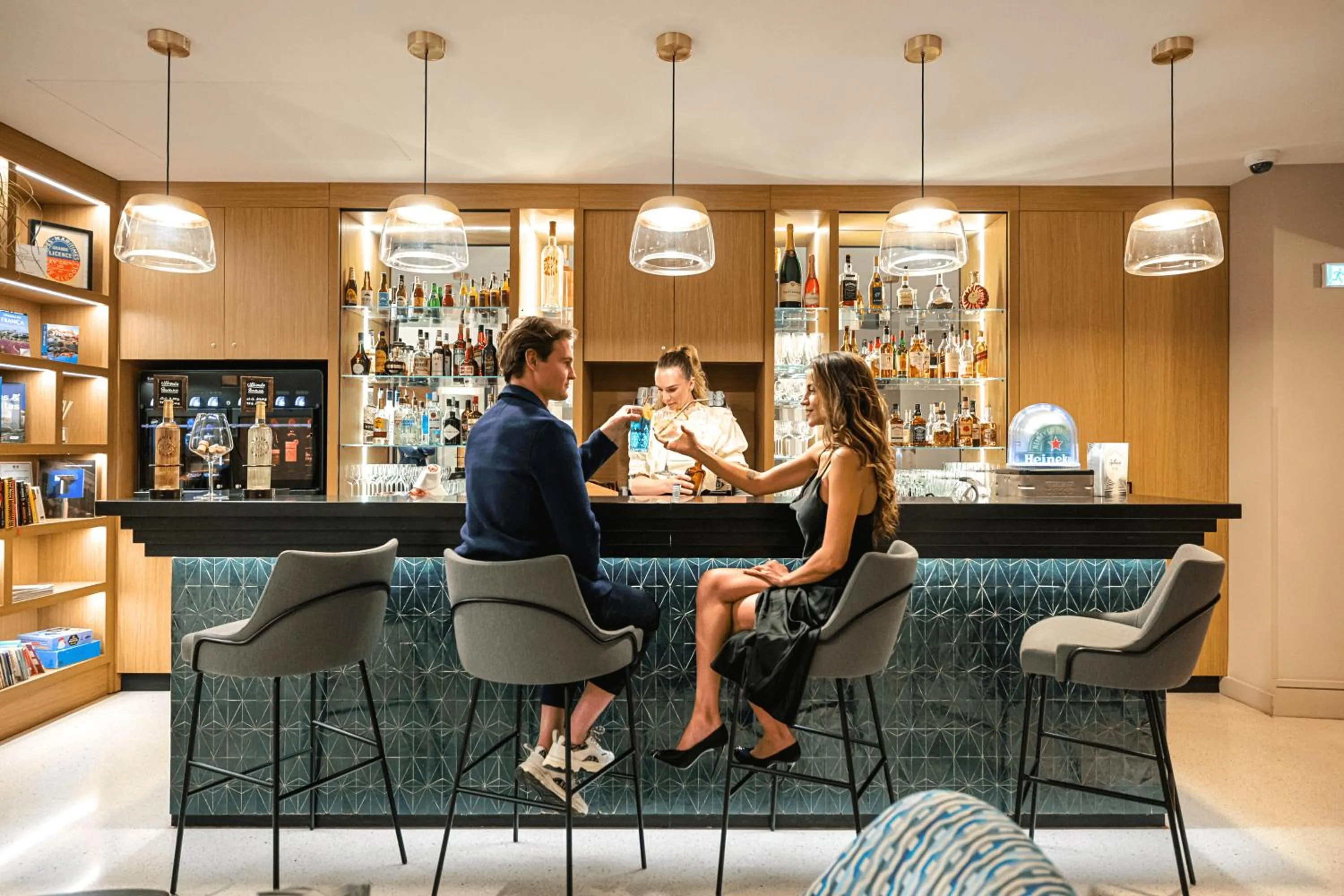 Lounge or bar in Hôtel Apollinaire Nice