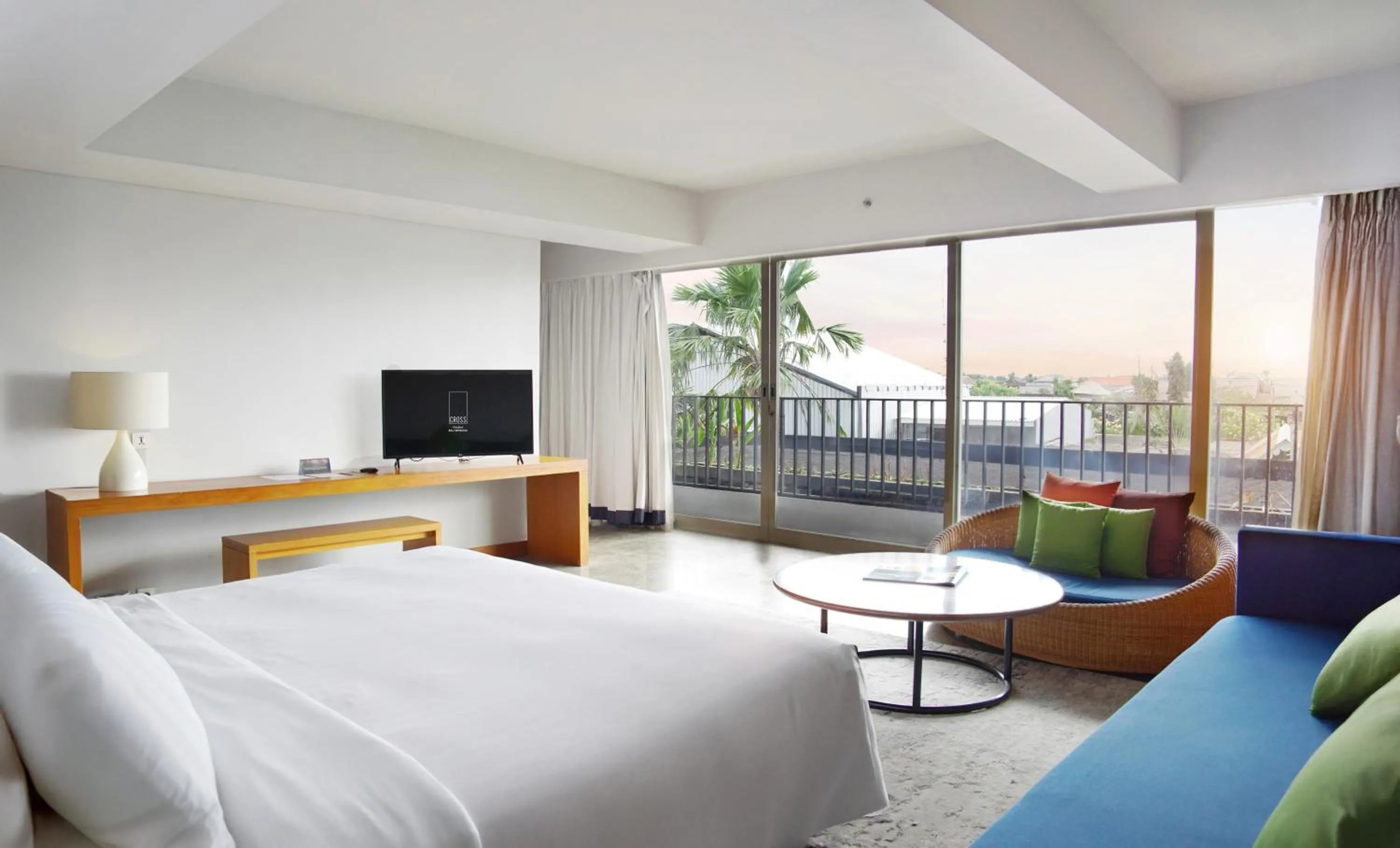 View (from property/room), Bed in Cross Paasha Bali Seminyak