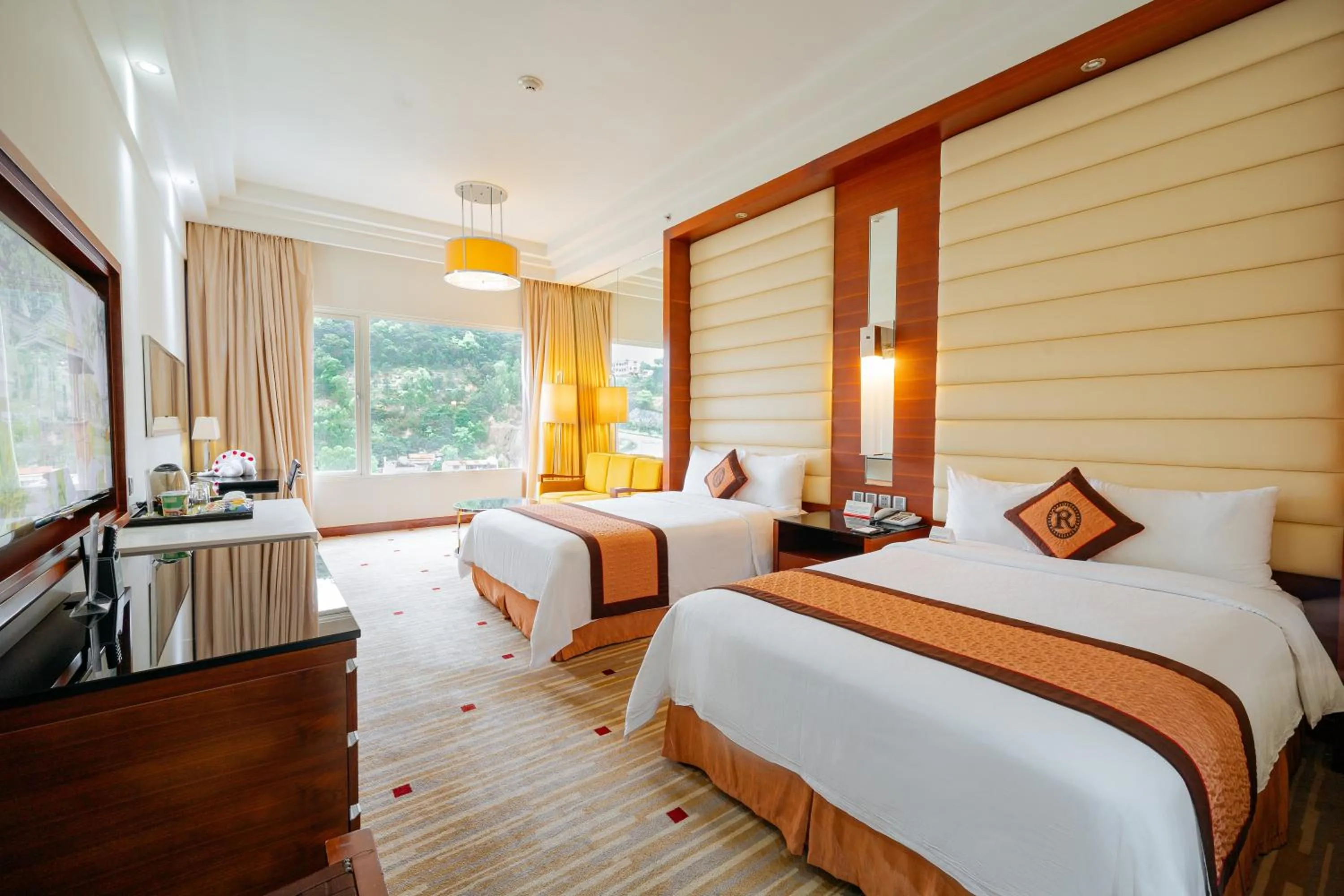 Bed in Royal Halong Hotel