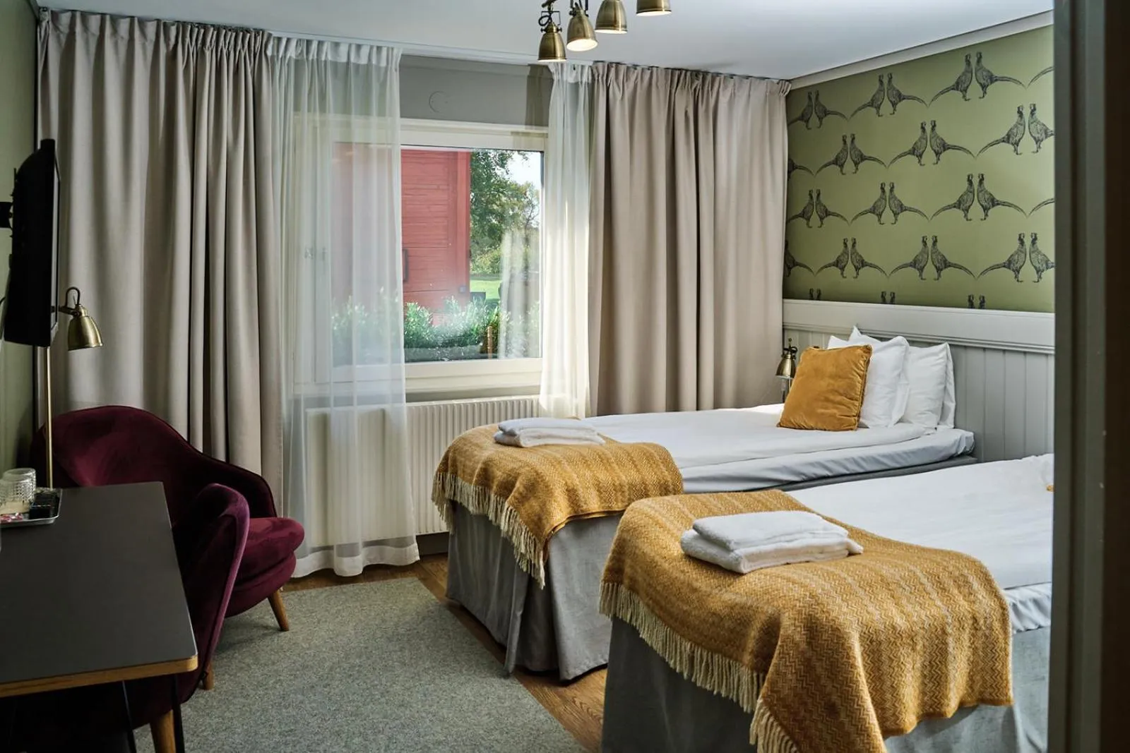 Bed in Öster Malma Hotel