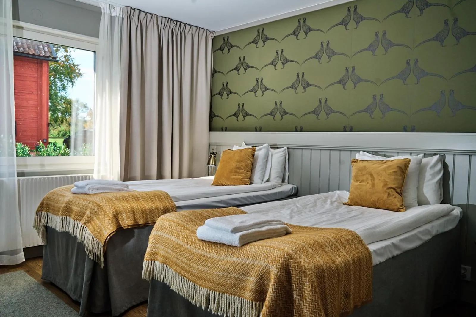 Bed in Öster Malma Hotel