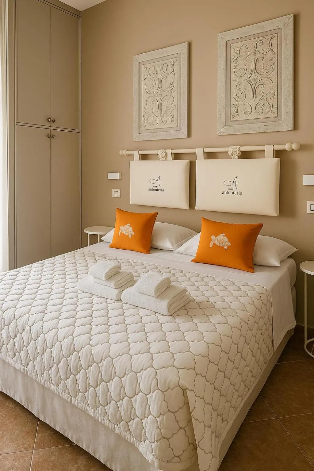 Bed in Villa Antonietta Ischia