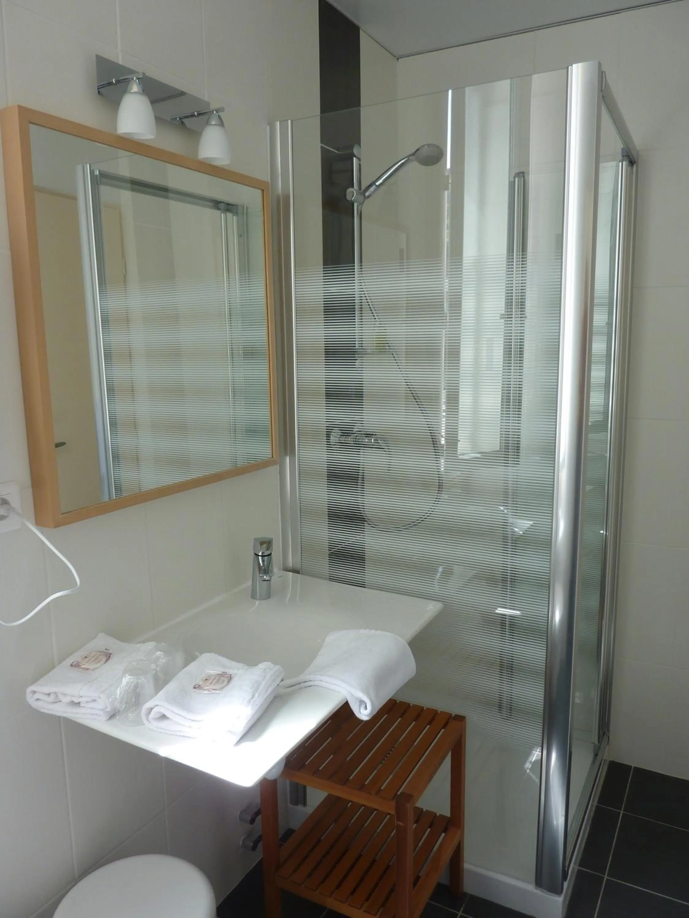 Shower in Cit'Hotel de La Vallée