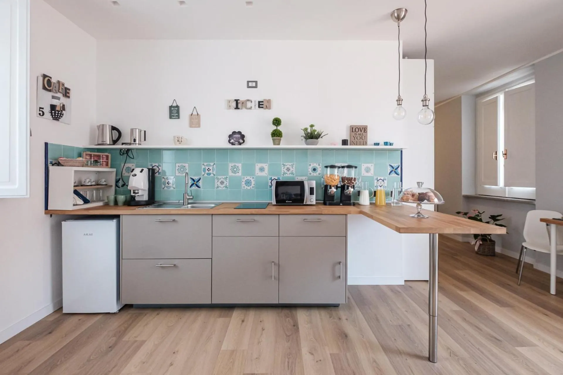 Communal kitchen in B&B Terza Luna