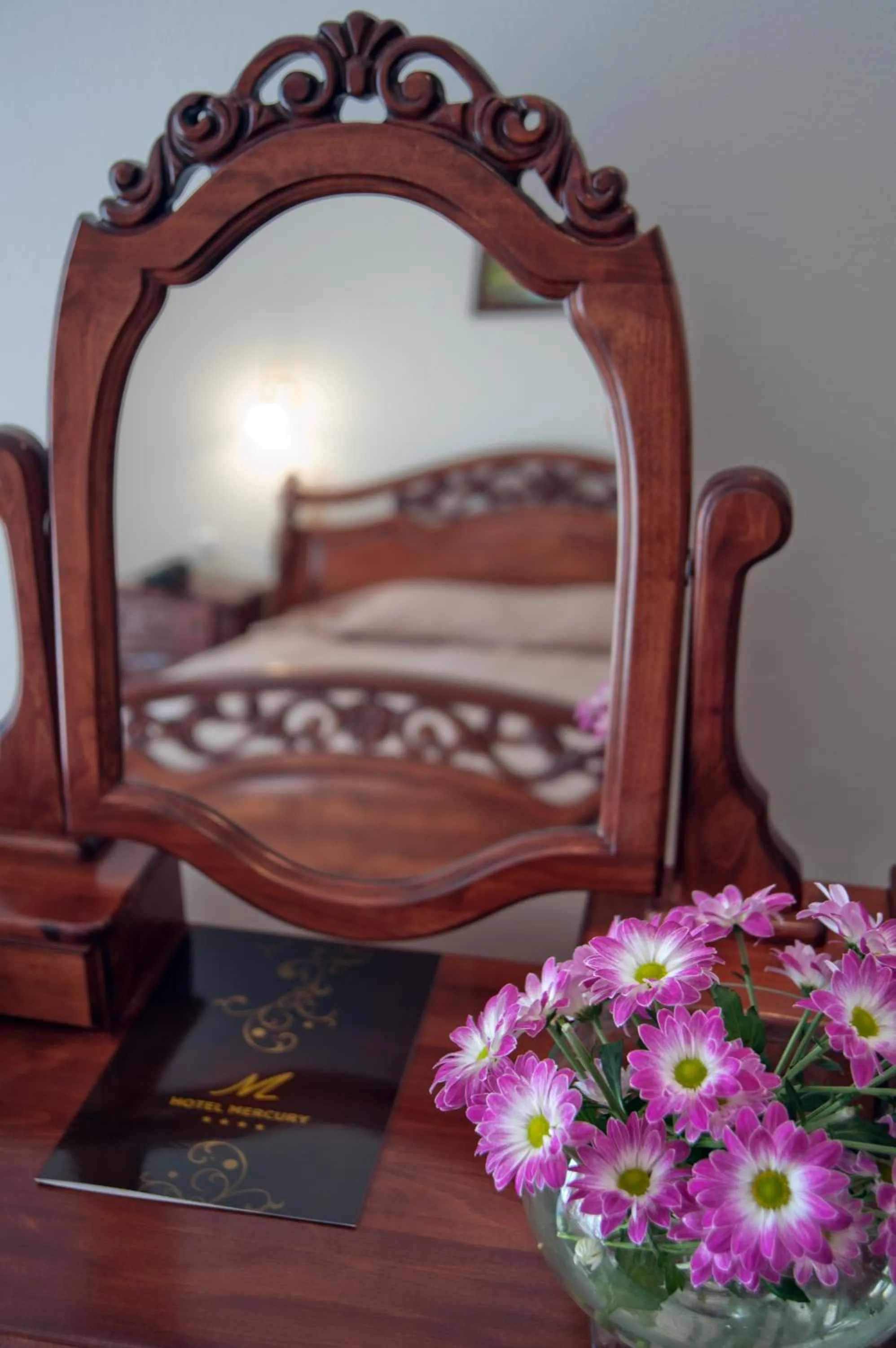 Decorative detail, Bed in Mercury Hotel- All Inclusive