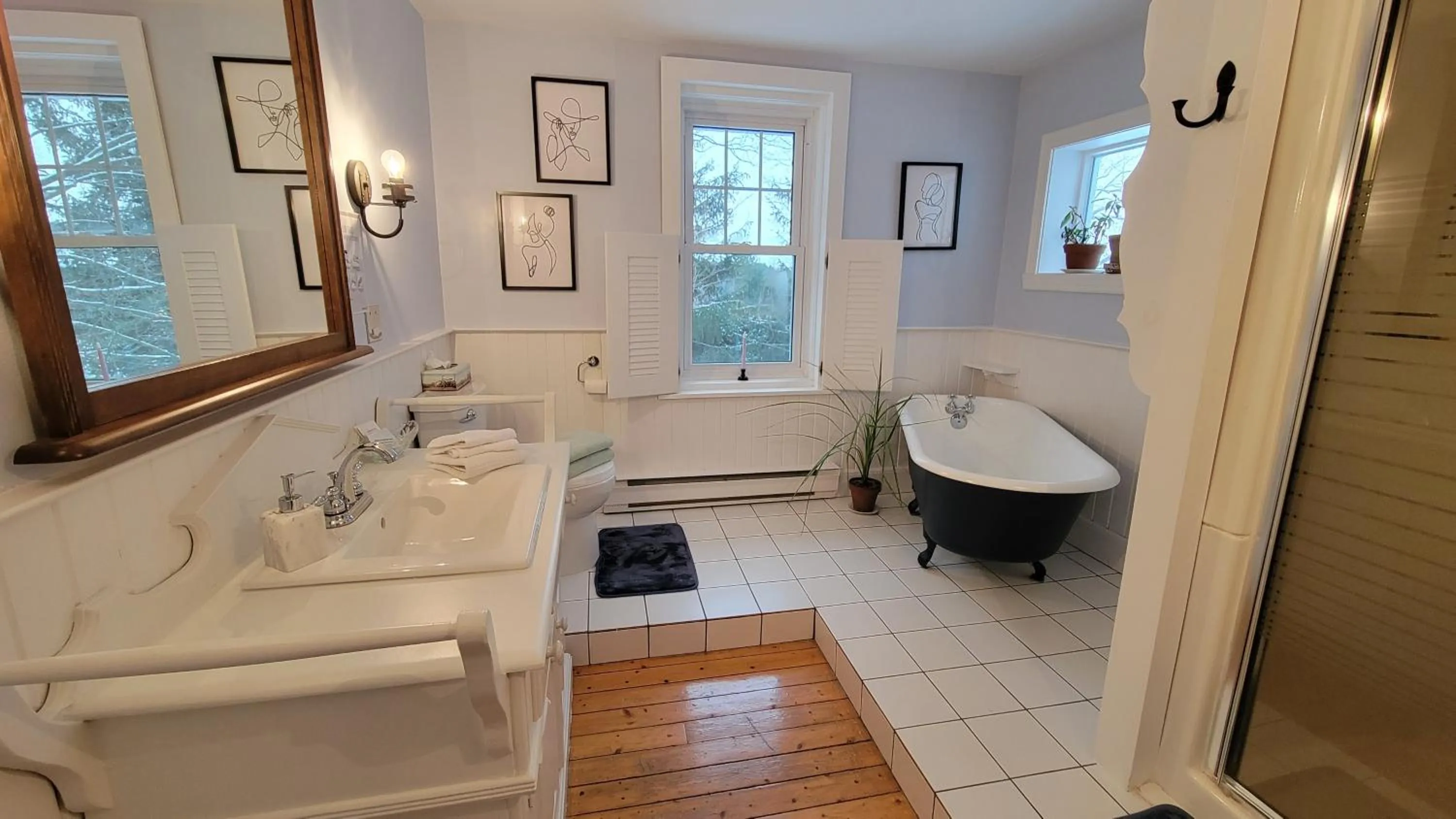 Bathroom in Auberge du Vignoble Bromont