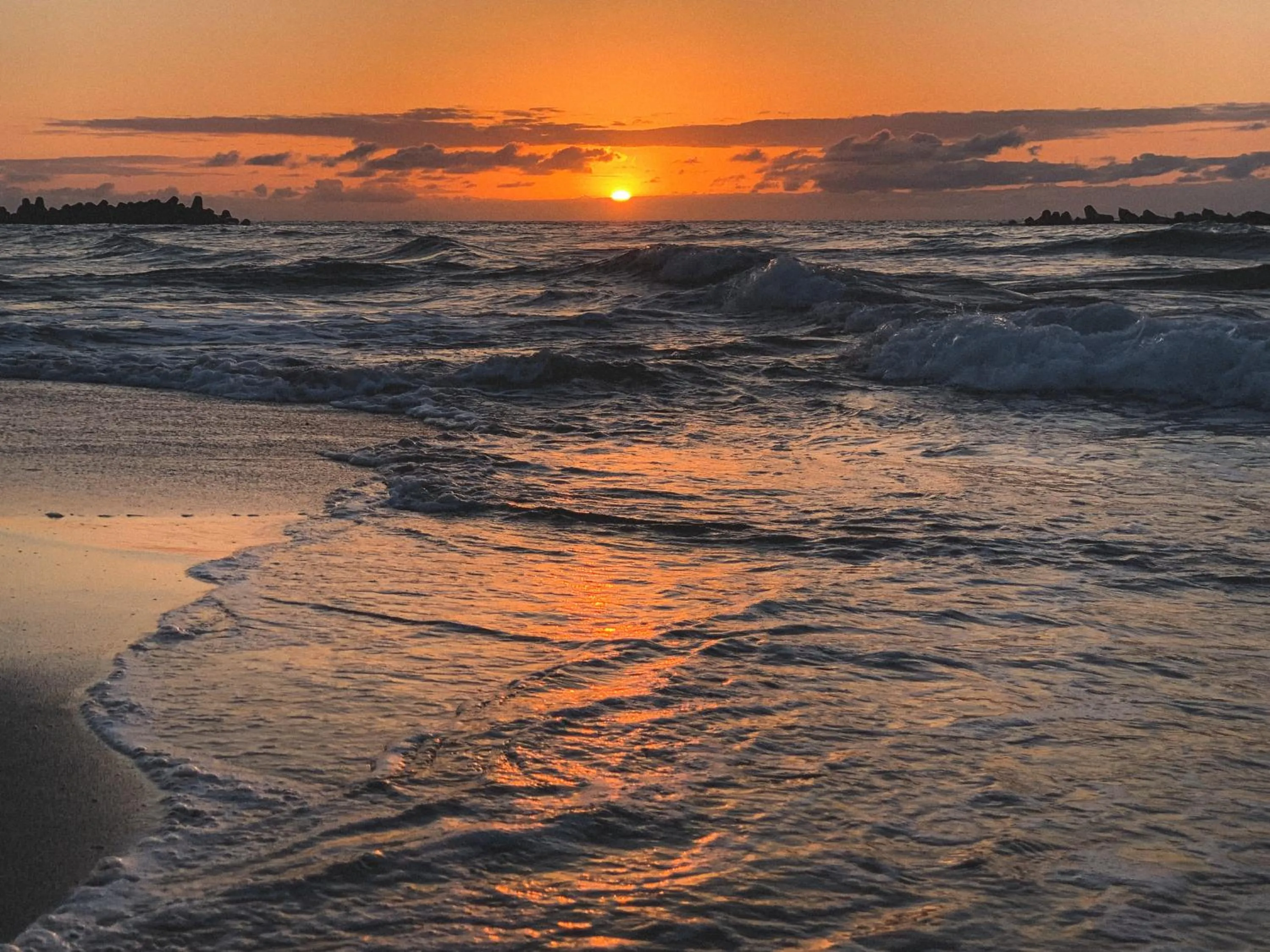 Sunset in B&B MIKAWA - Kanazawa Fish Harbour
