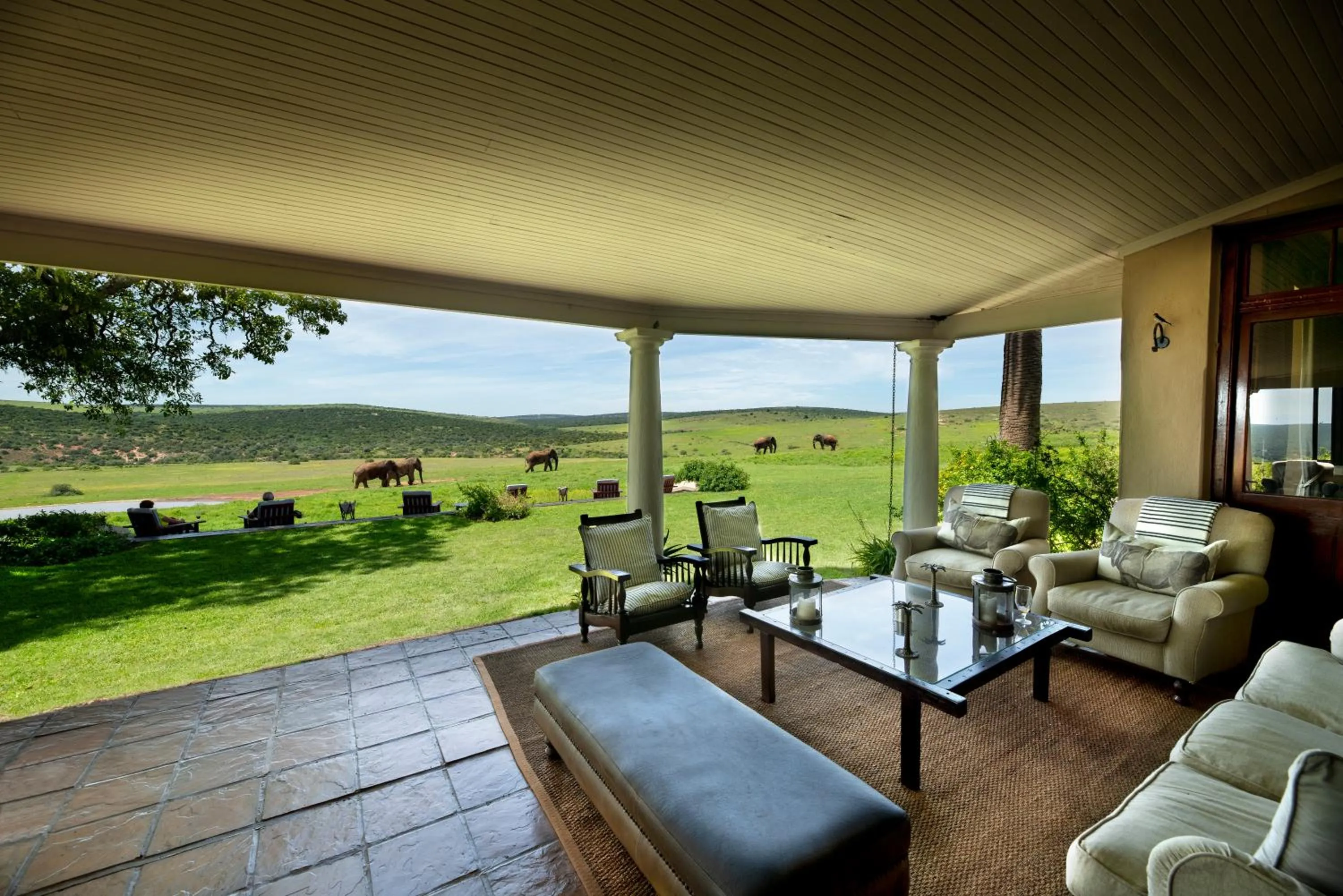 Patio in Gorah Elephant Camp
