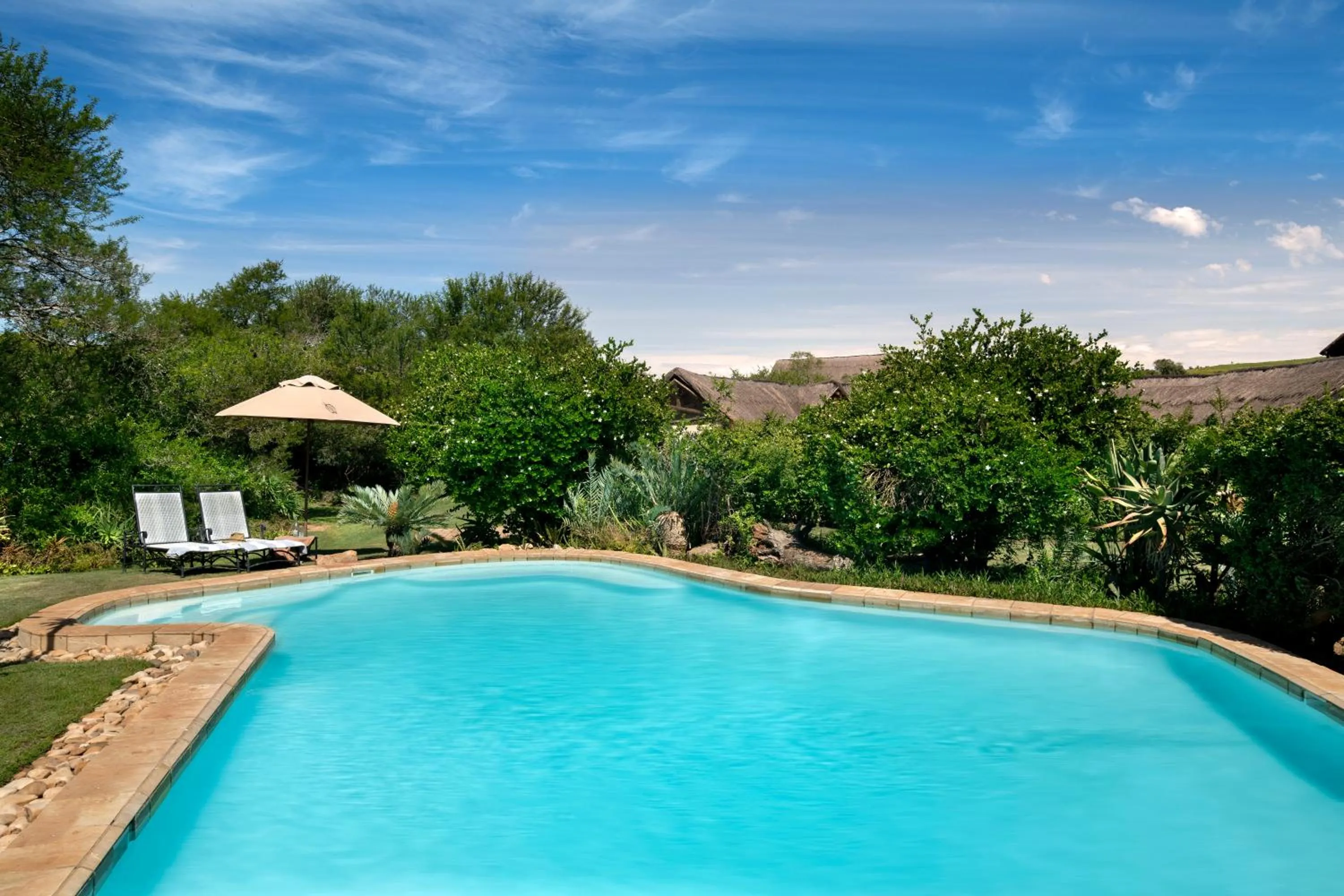 Garden view in Gorah Elephant Camp