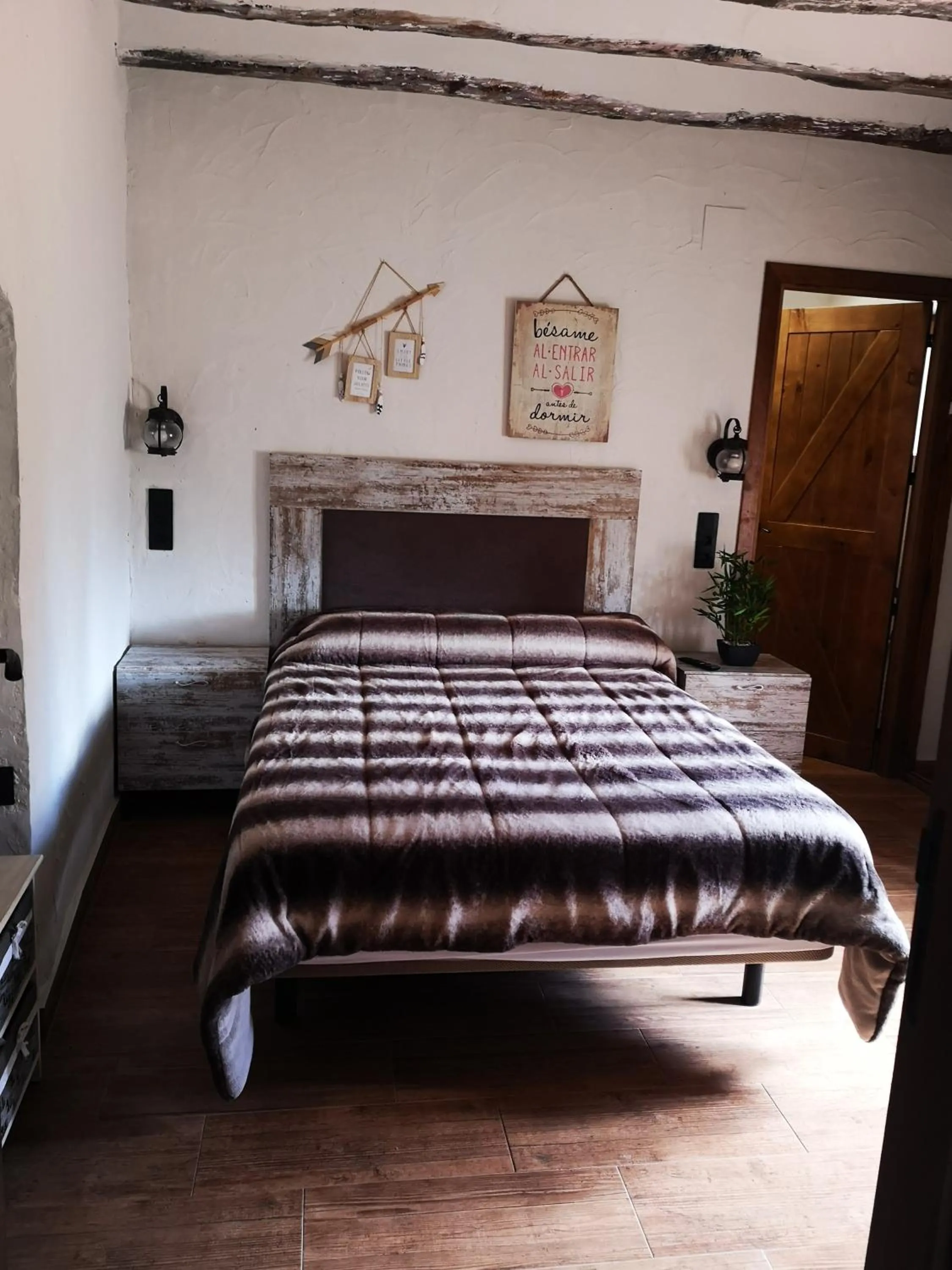 Bed in Casa Rural El Llano Quintanilla