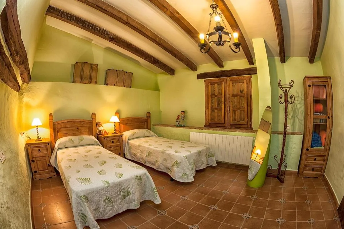 Bed in Casa Rural El Llano Quintanilla