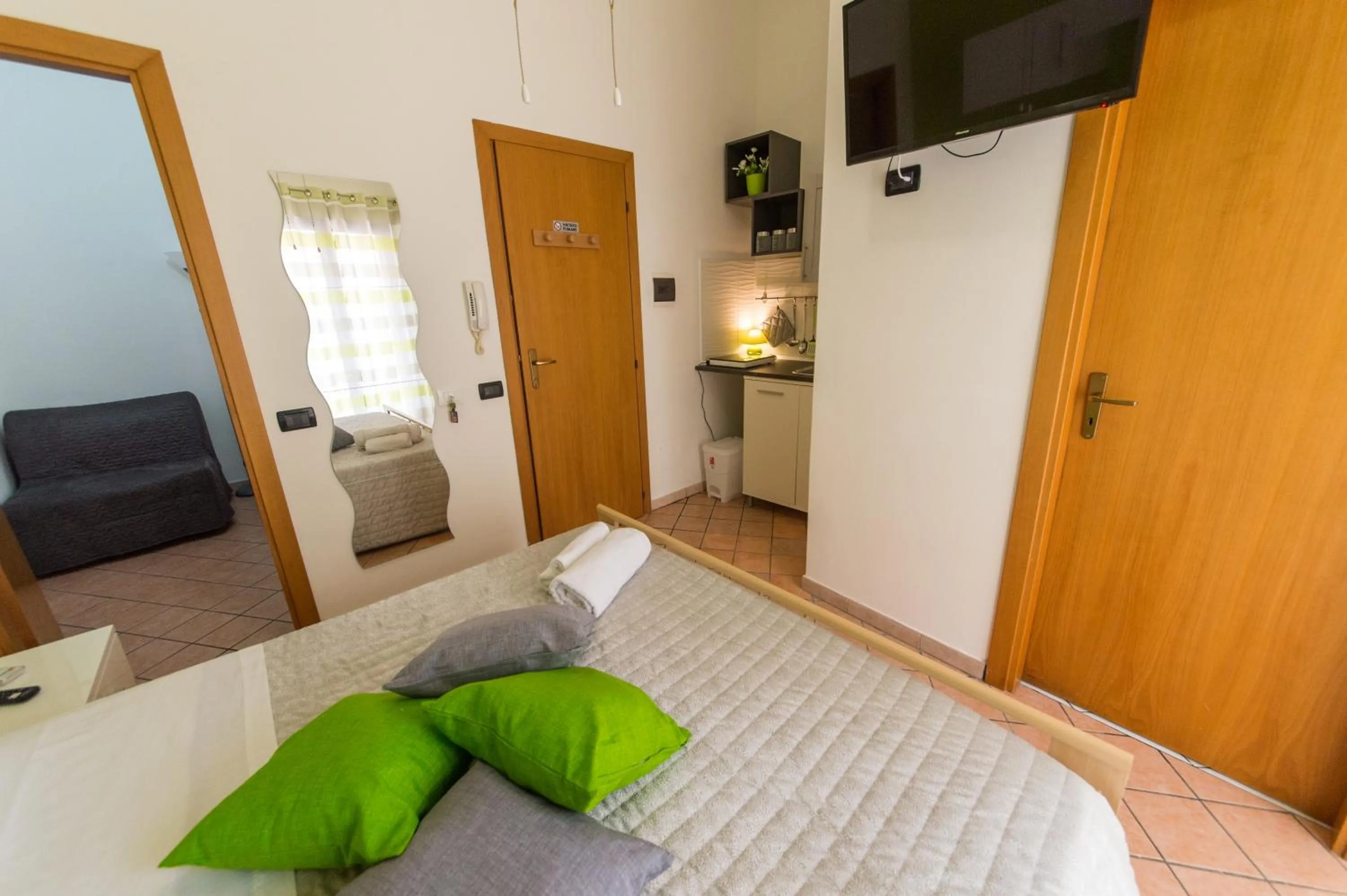 Bed in 'A Cumerdia - Casa Vacanze