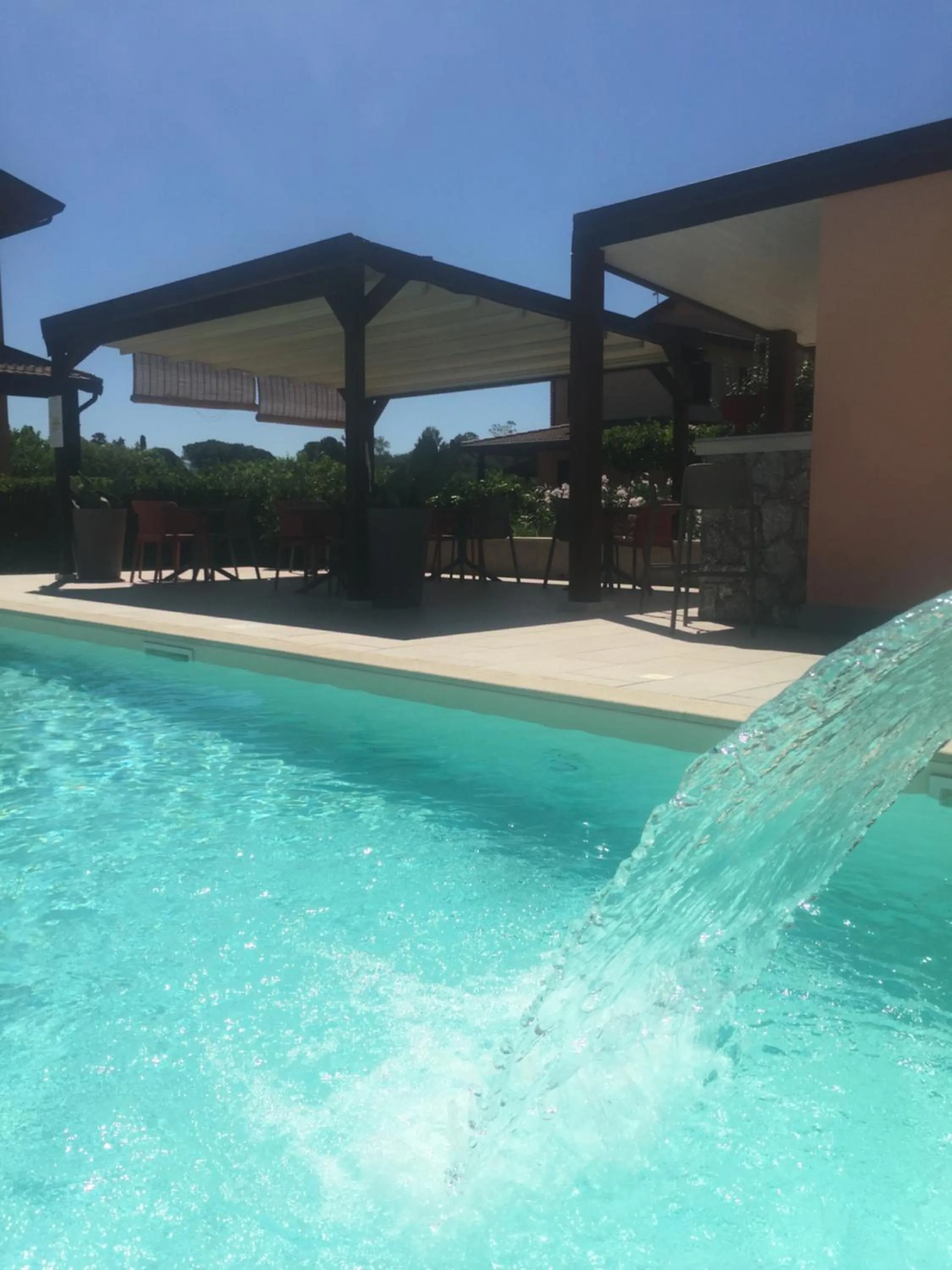 Pool view in B&B Sole