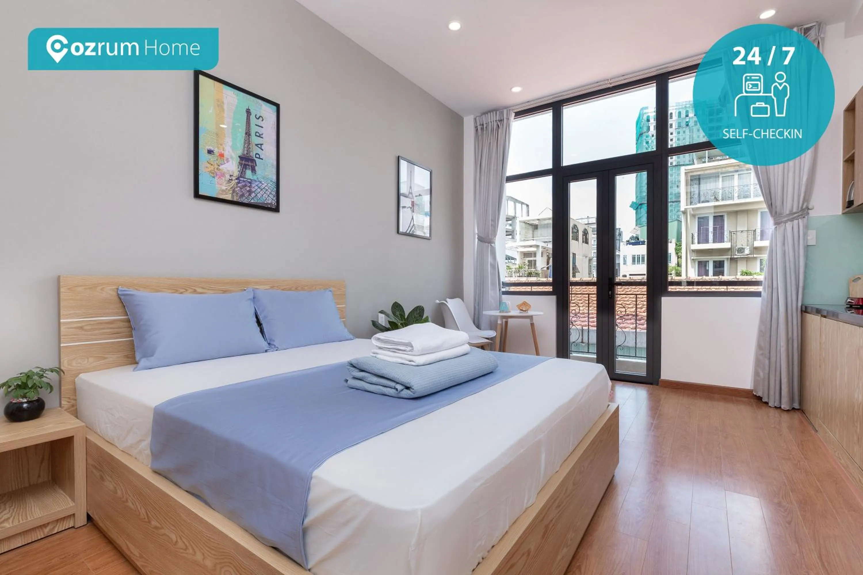 Bed in Cozrum Homes Lý Chính Thắng