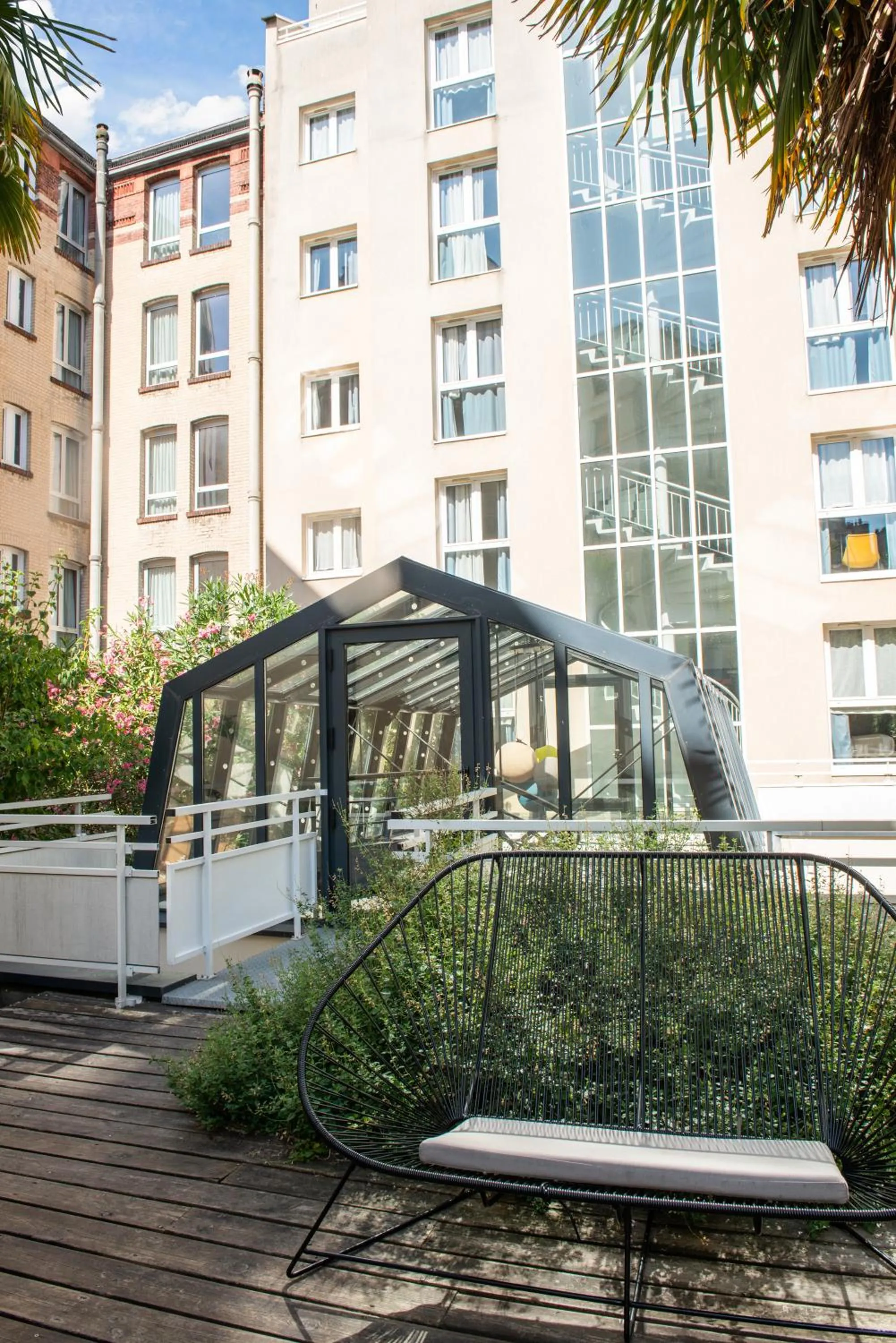 Patio in Hotel Bootcamp