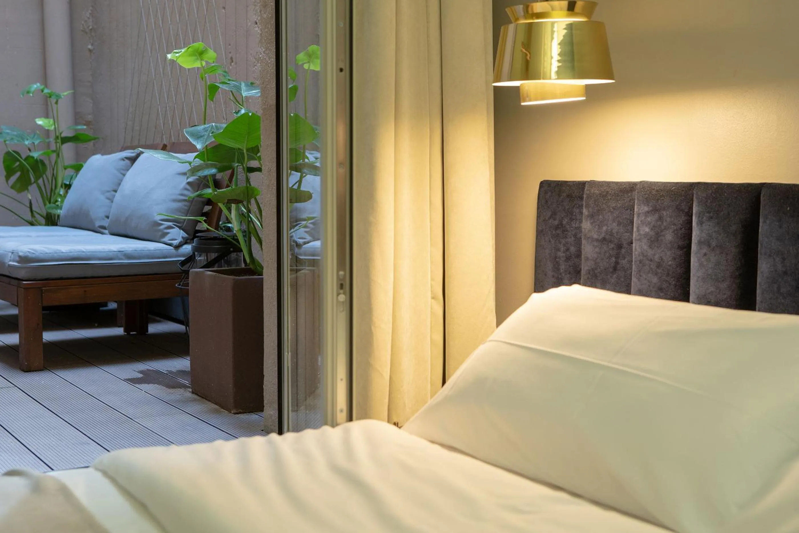 Decorative detail, Bed in BUHO Boutique Rooms