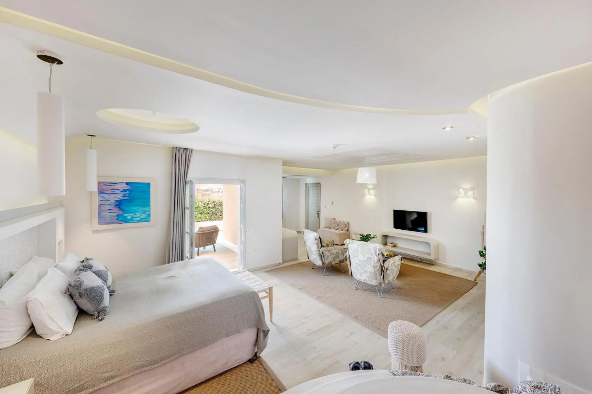 Bed in Kouros Art Hotel - Designed for Adults