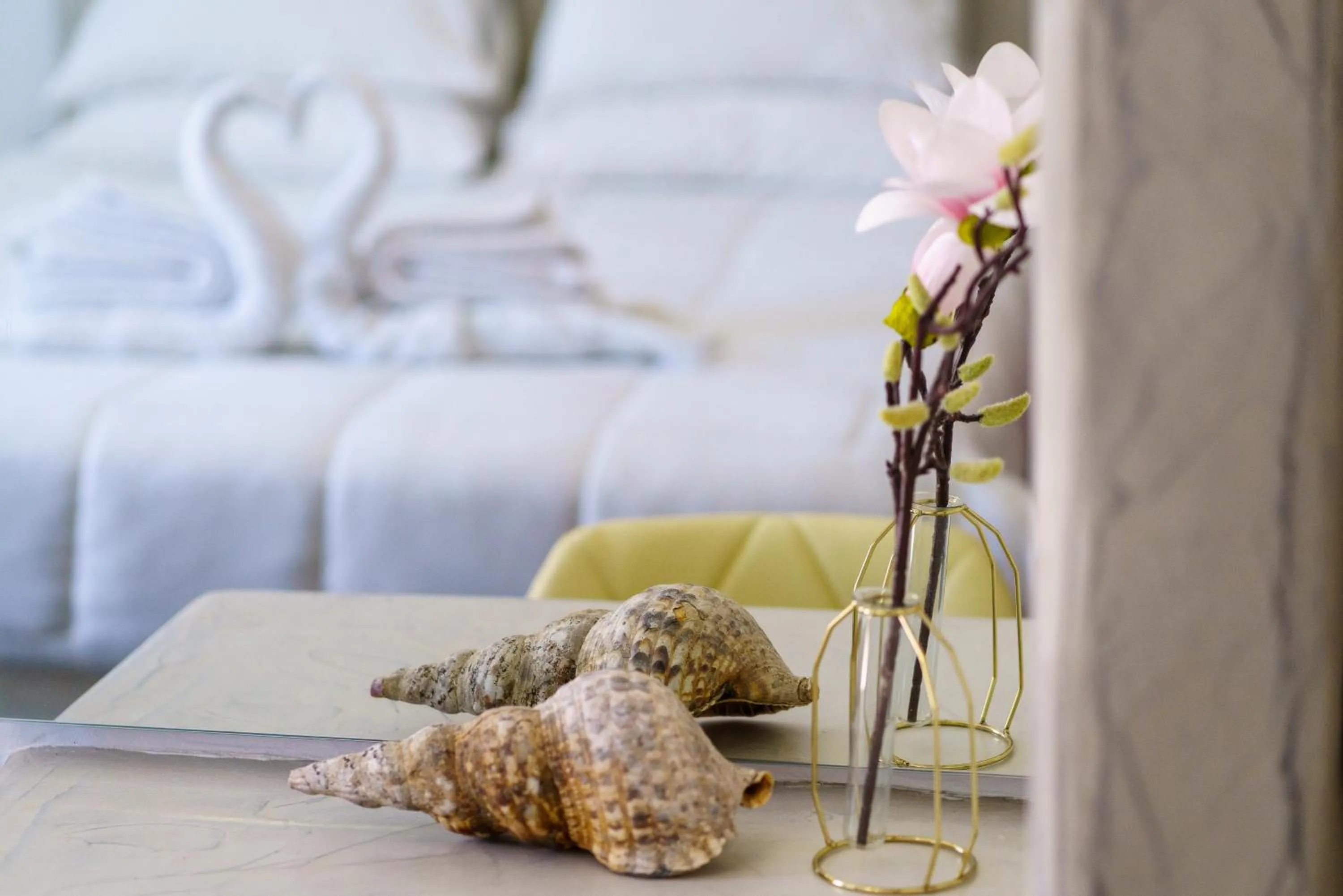 Decorative detail, Bed in Beach Houses Santorini