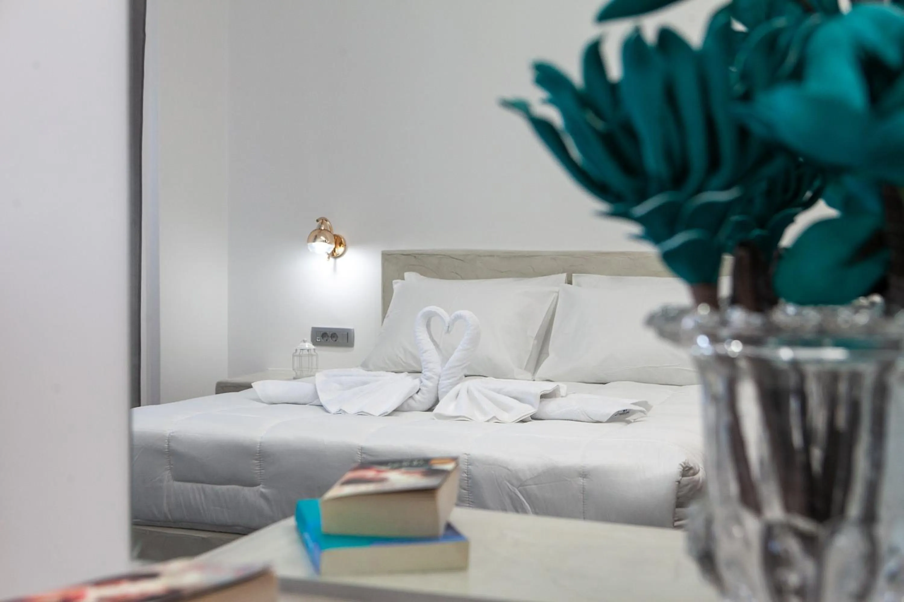 Bed in Beach Houses Santorini