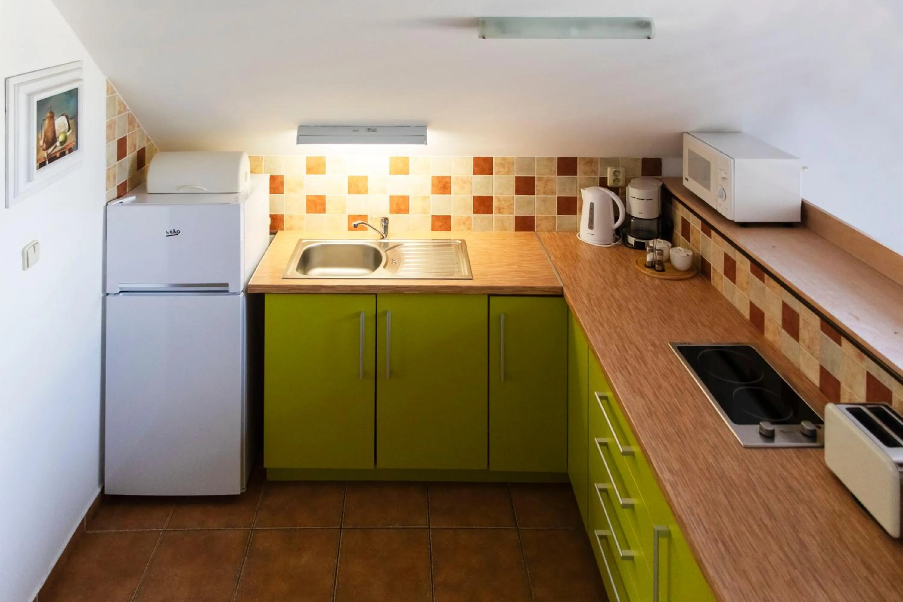 Kitchen or kitchenette in Apartmány Vista
