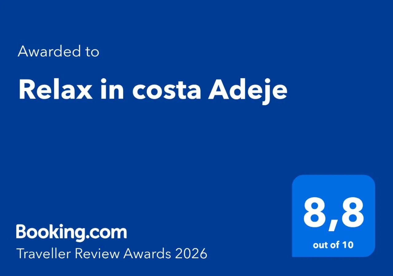 Certificate/Award in Relax in costa Adeje Appartamento 5 posti letto vicino Bus Stop
