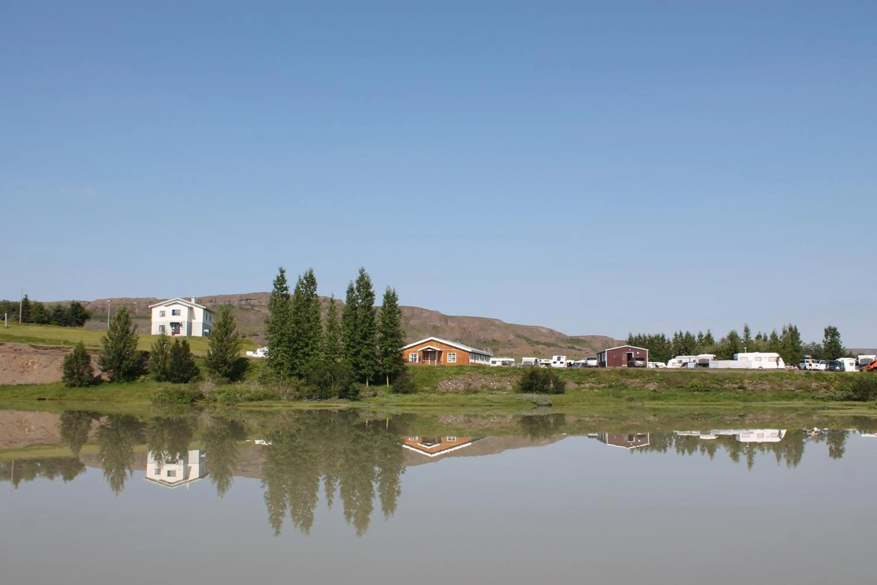 Facade/entrance in Skipalaekur Guesthouse