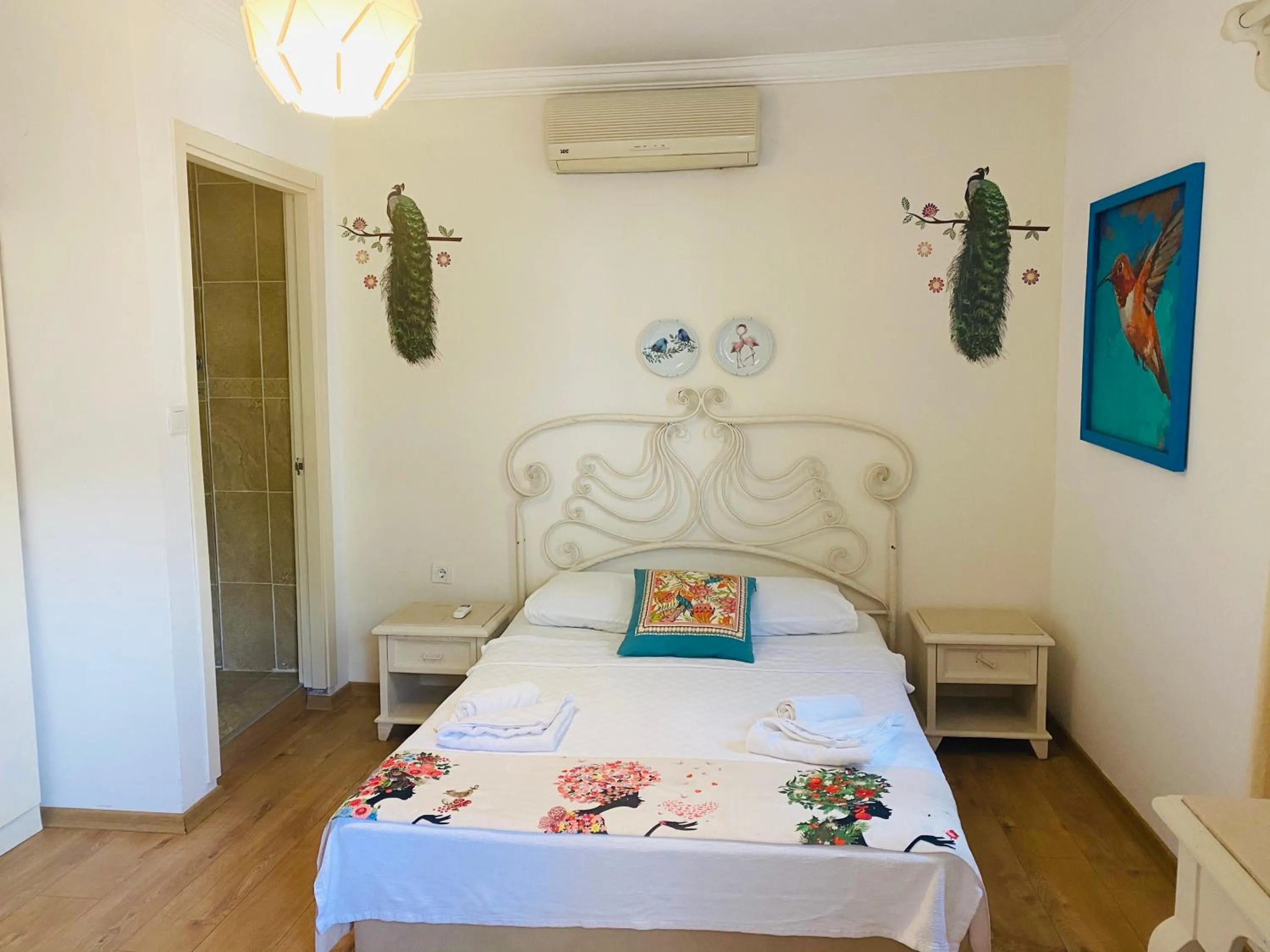 Bed in Bodrum Sade Pension