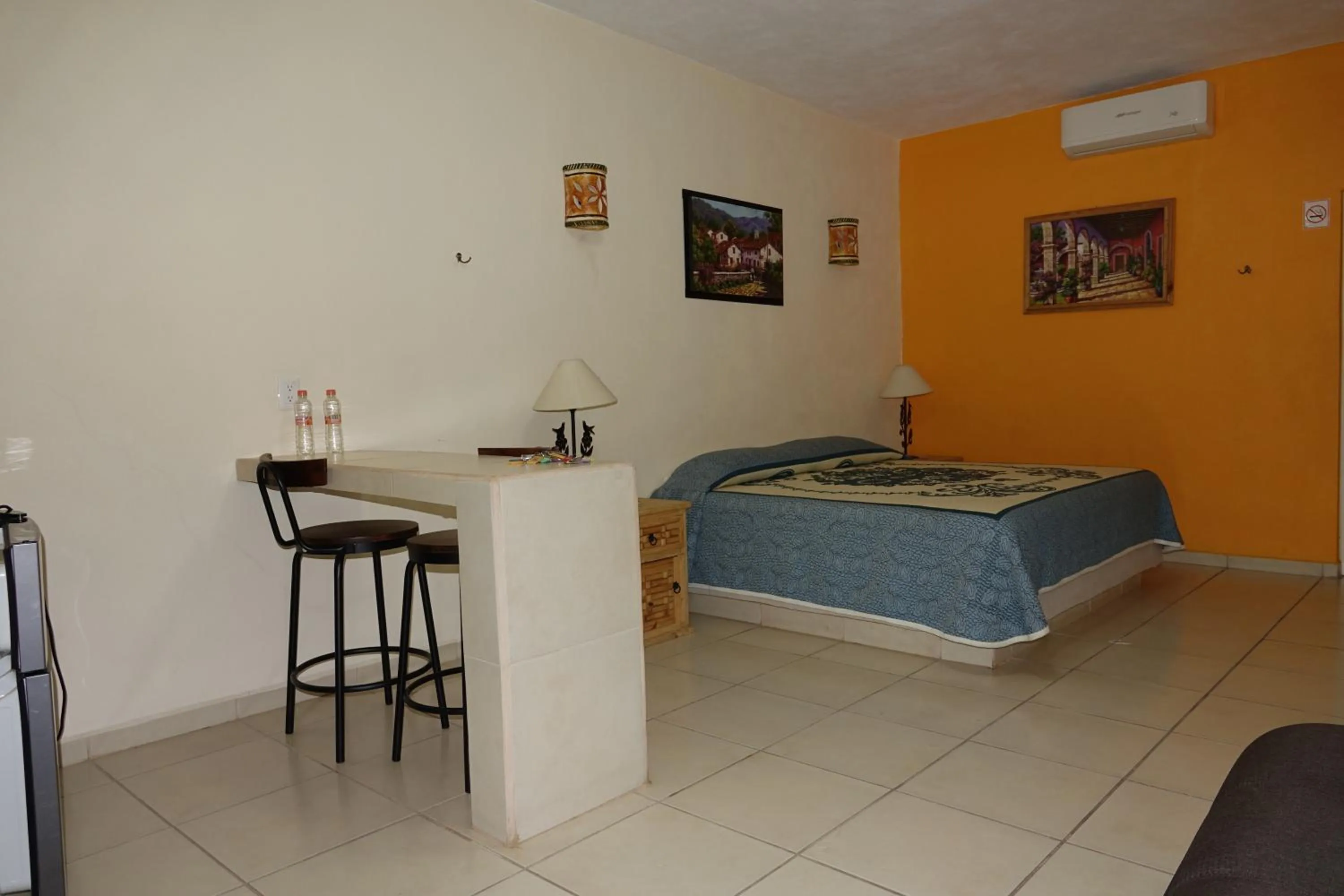 Bed in Quinta Comala Hotel & Villas