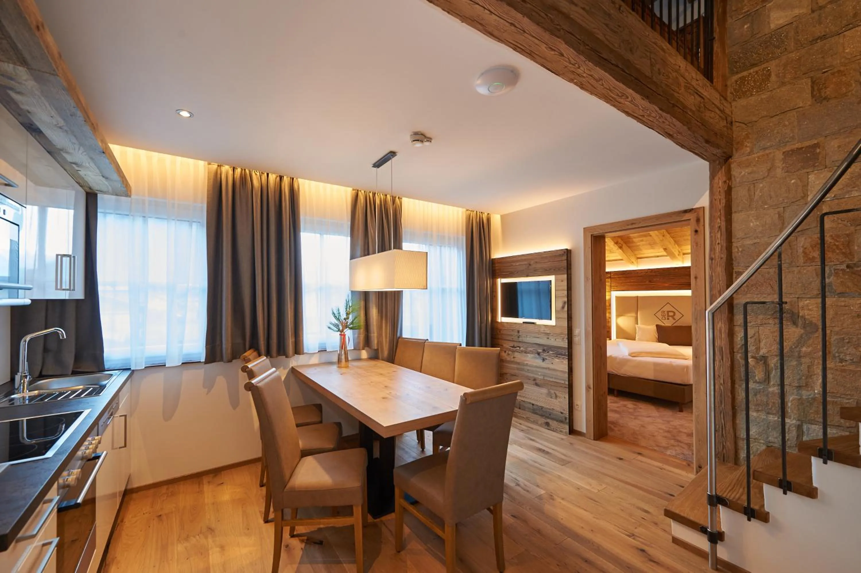 Dining area, Bed in Rainerhof