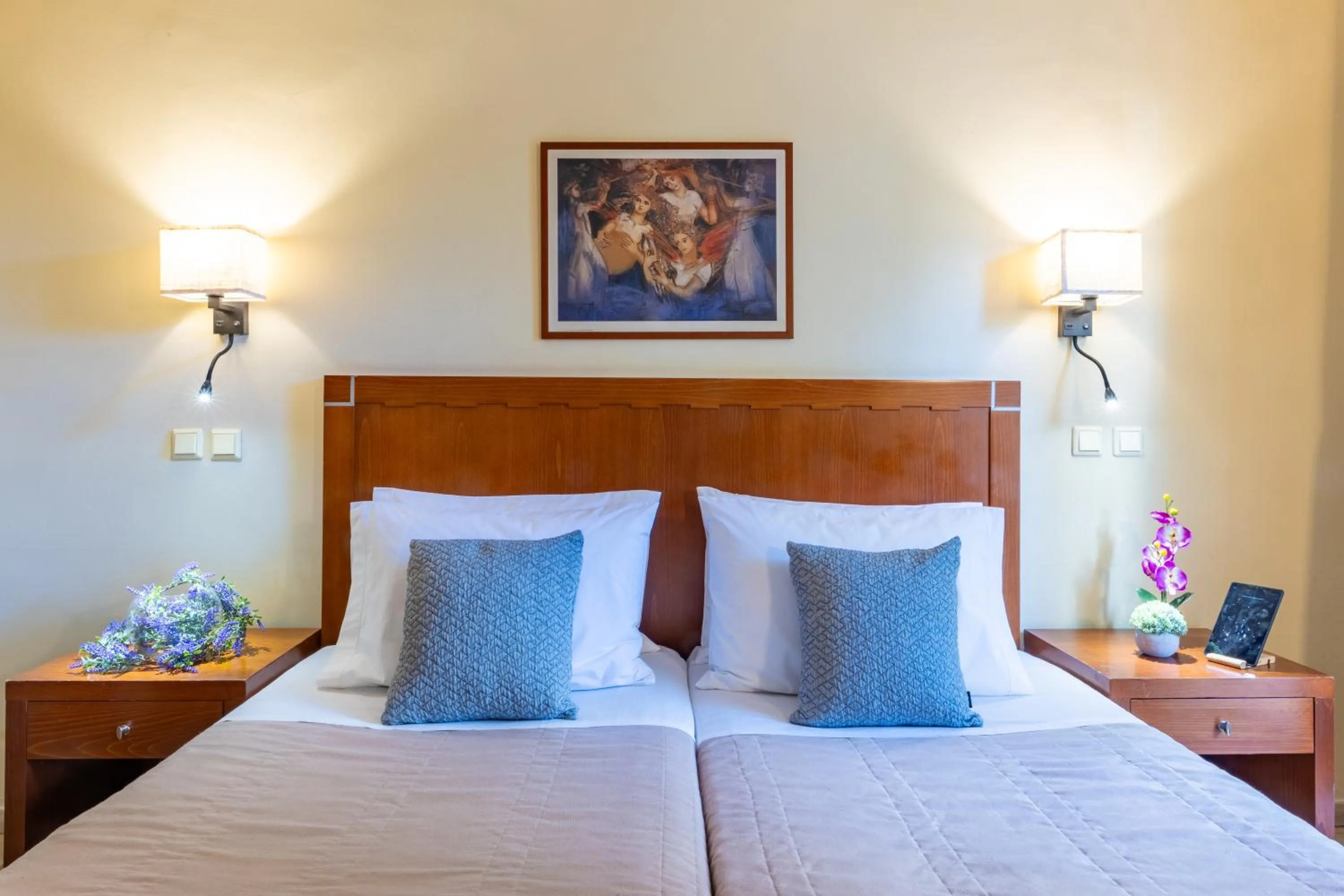 Property building, Bed in Hotel Marina