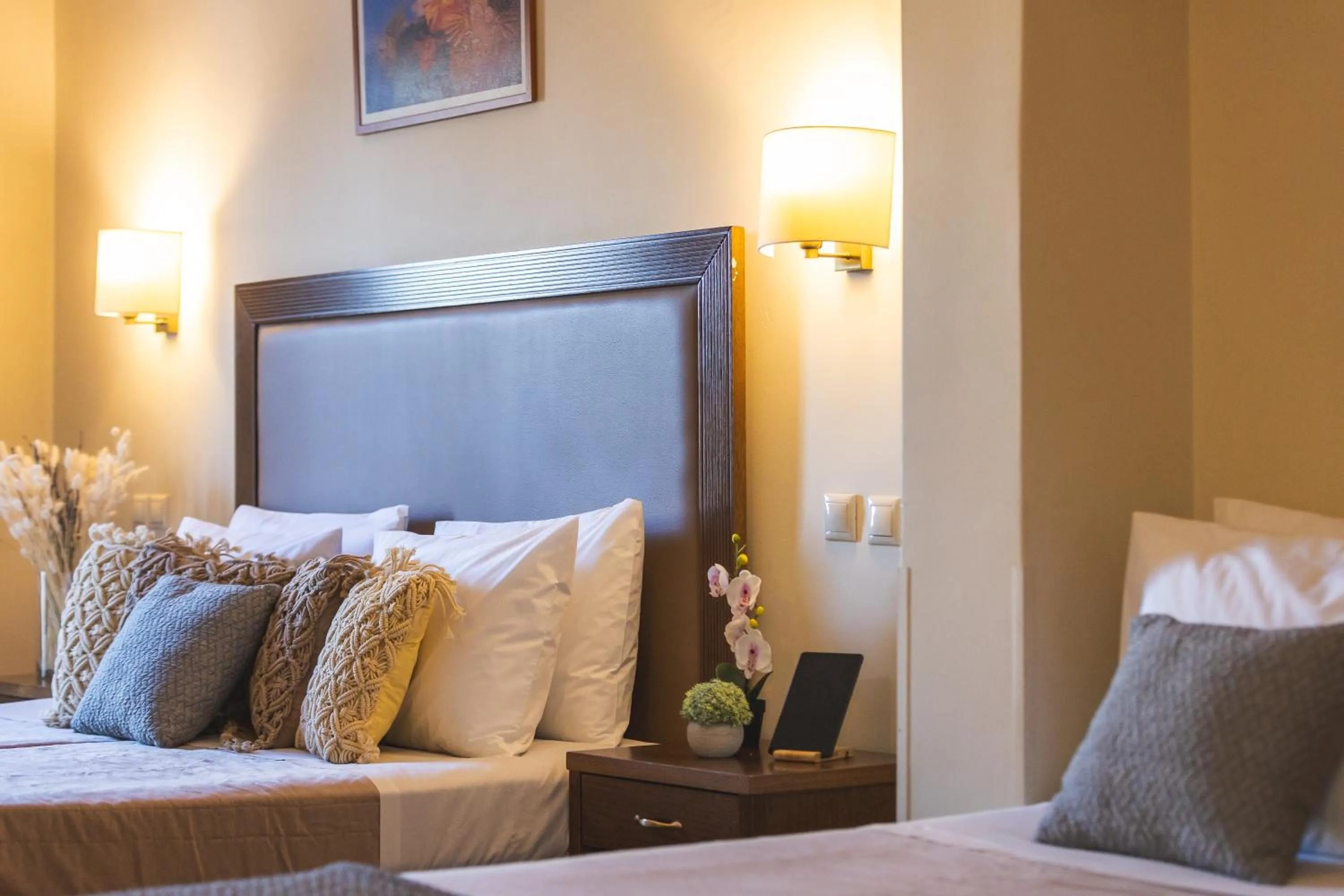 Property building, Bed in Hotel Marina